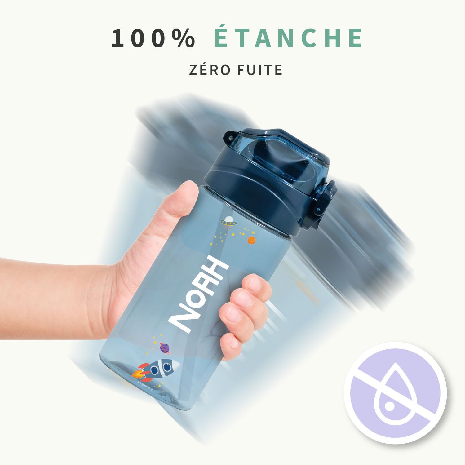 bienmarquer-lunch-box-gourde-enfant-450ml-paille-bleu-clair-anti-fuite image 3