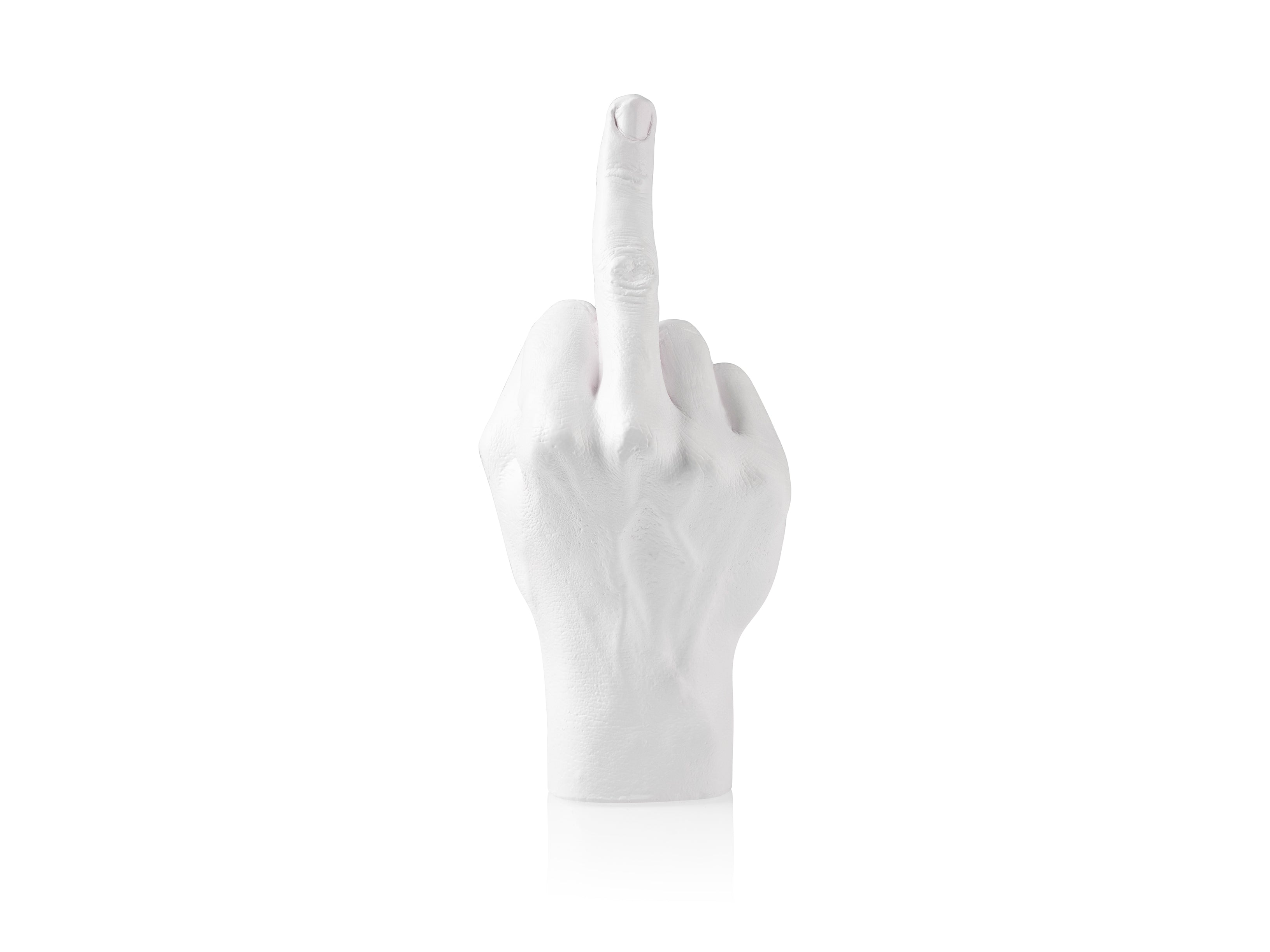 bitten-the-finger-sculpture-white-statue-20-cm image 1