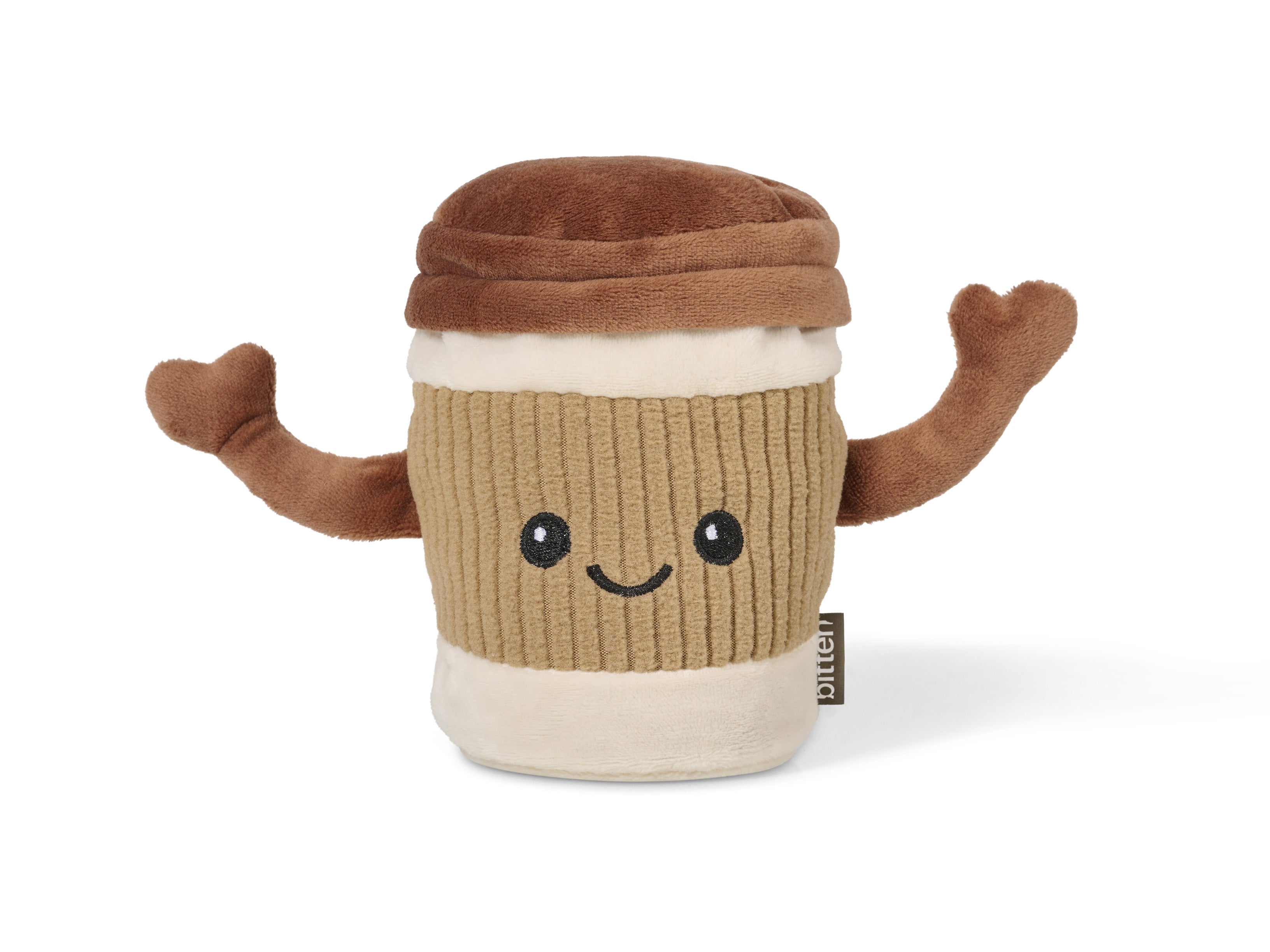 bitten-heatable-huggables-latte-to-go-peluche-chauffante-lavande image 1