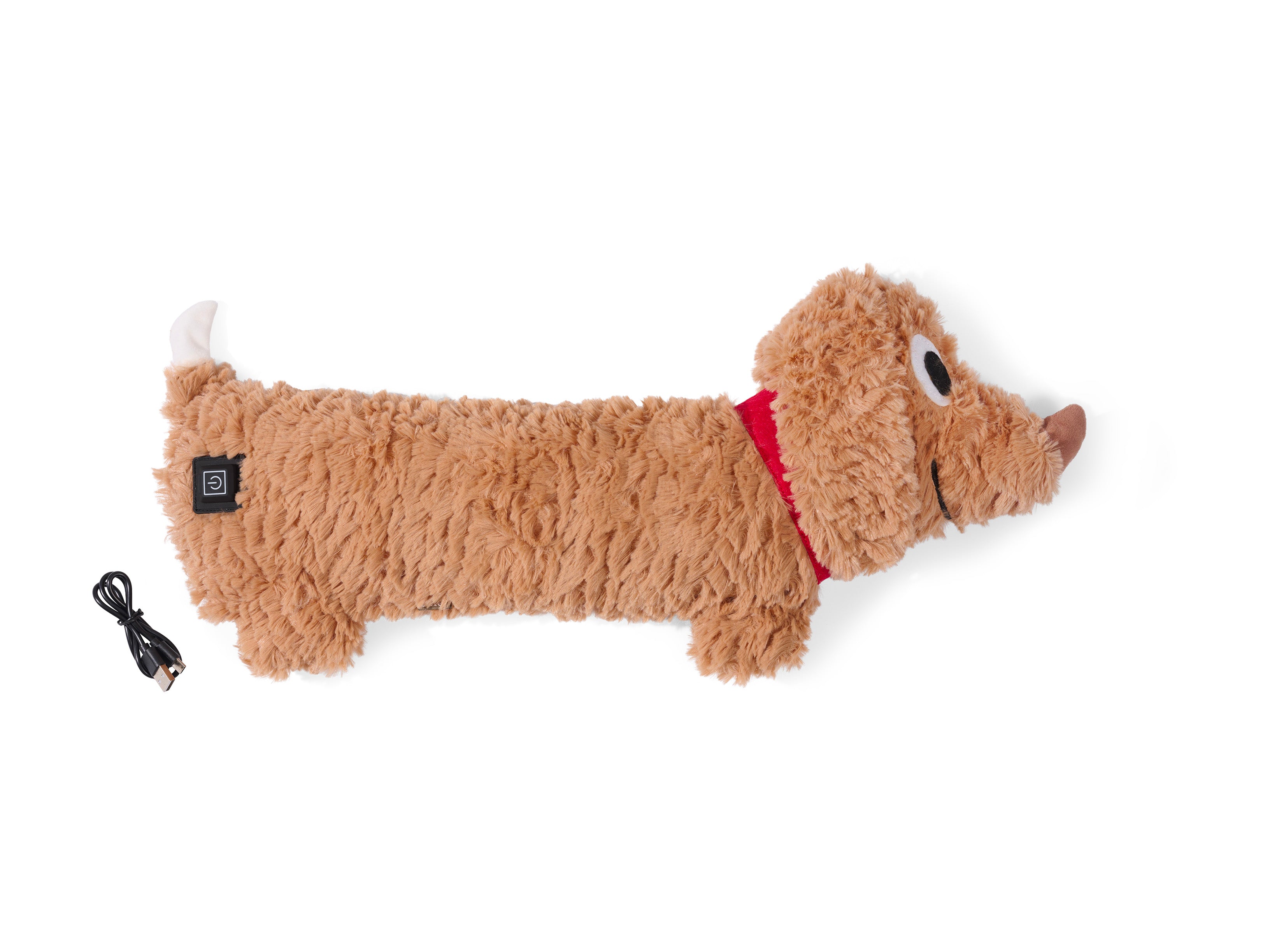 bitten-fluffy-dog-warmer-coussin-chauffant-usb-marron image 2