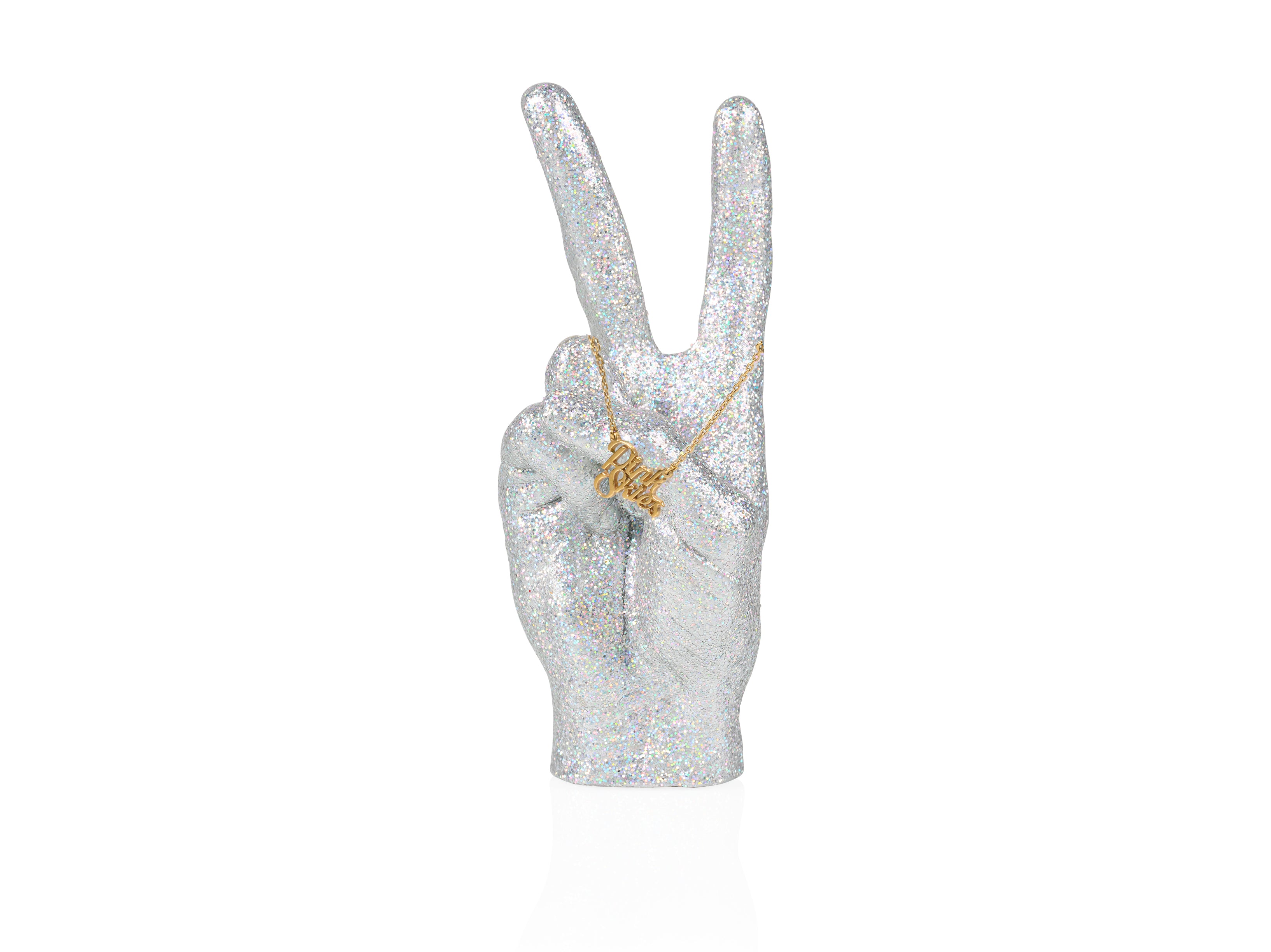 bitten-peace-sculpture-disco-statue-noire-20-cm image 1