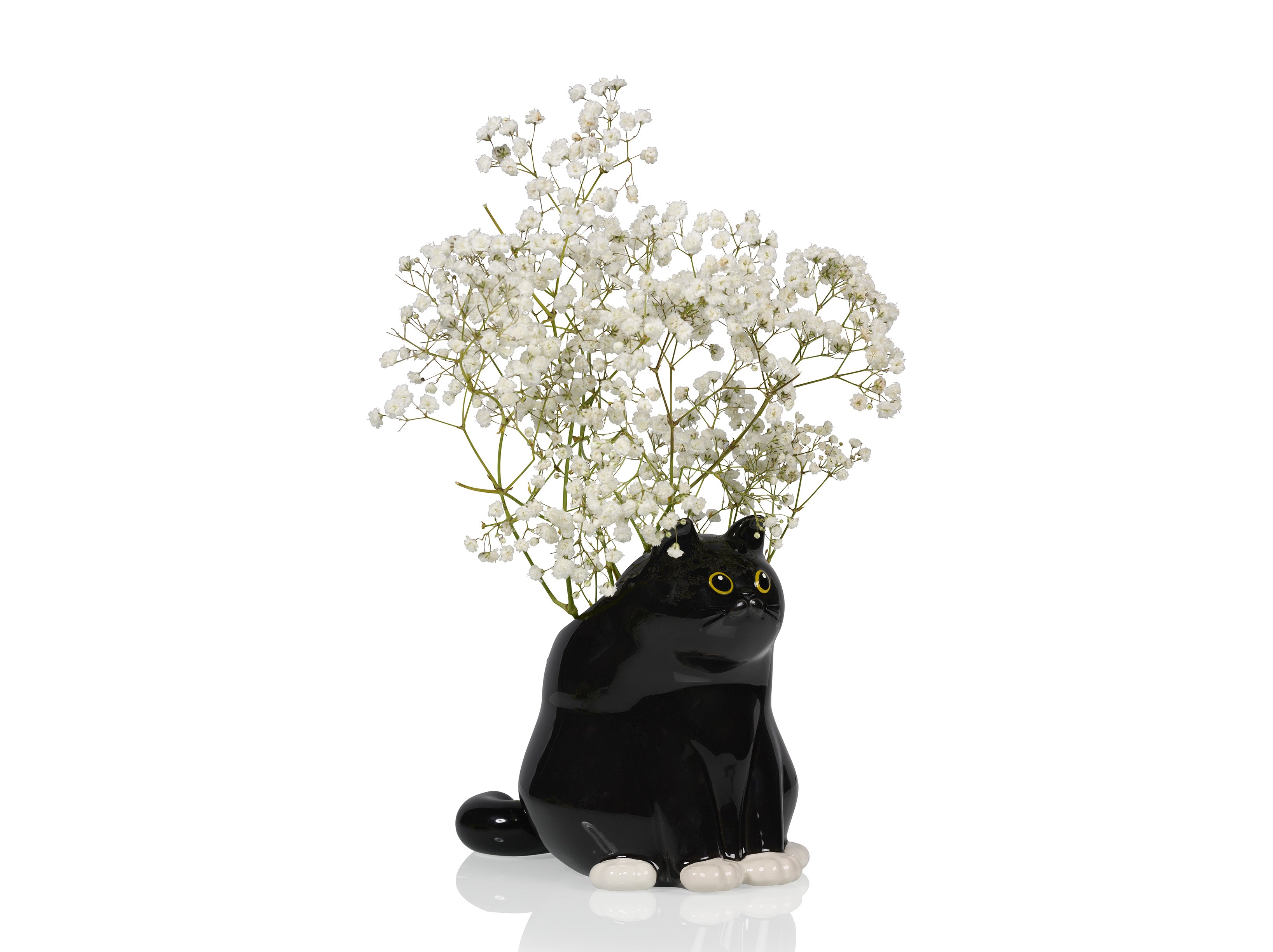 bitten-planters-vases-black-cat-vase-chat-noir-c-ramique image 4
