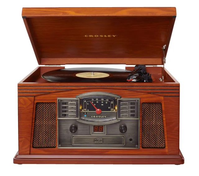 crosley-lancaster-platine-vinyle-bluetooth-paprika-cd-cassette image 1
