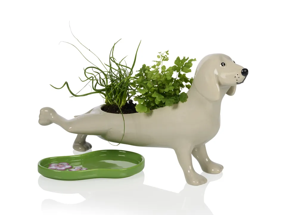 bitten-planters-peeing-dog-planter-cache-pot-chien-c-ramique image 1