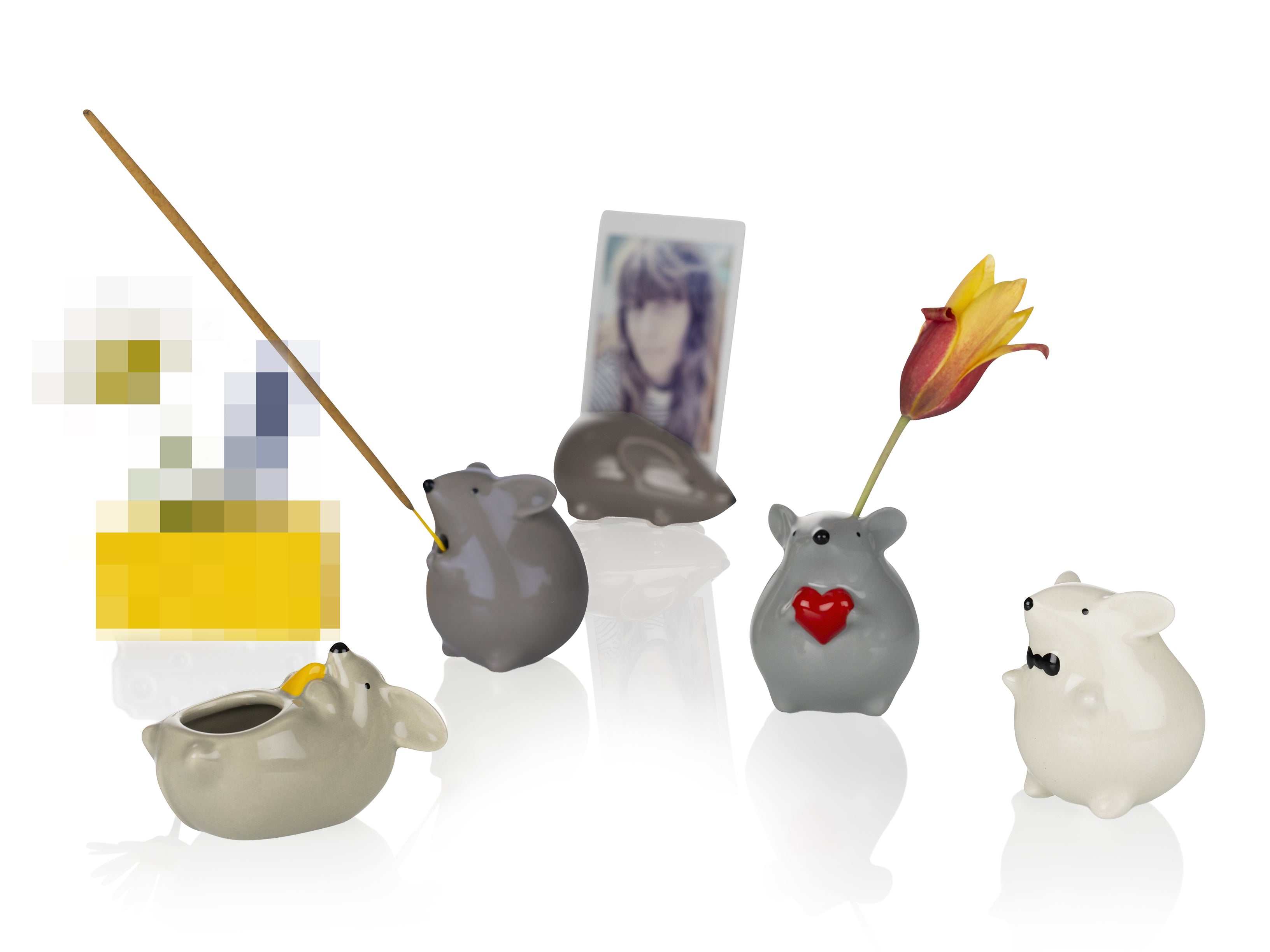 bitten-mini-mice-figurine-souris-c-ramique-surprise image 1