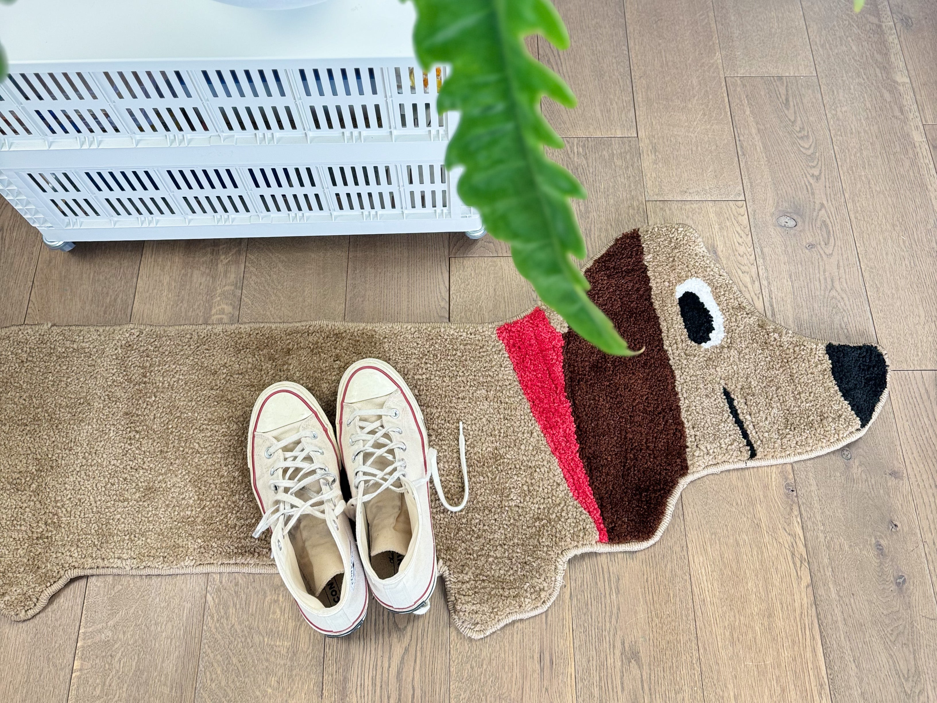 bitten-home-tapis-teckel-marron-120-cm-stretched image 2