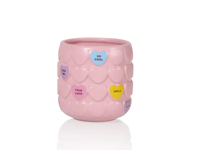 bitten-sweet-heart-tasse-c-ramique-rose-coeur-8-cm image 1