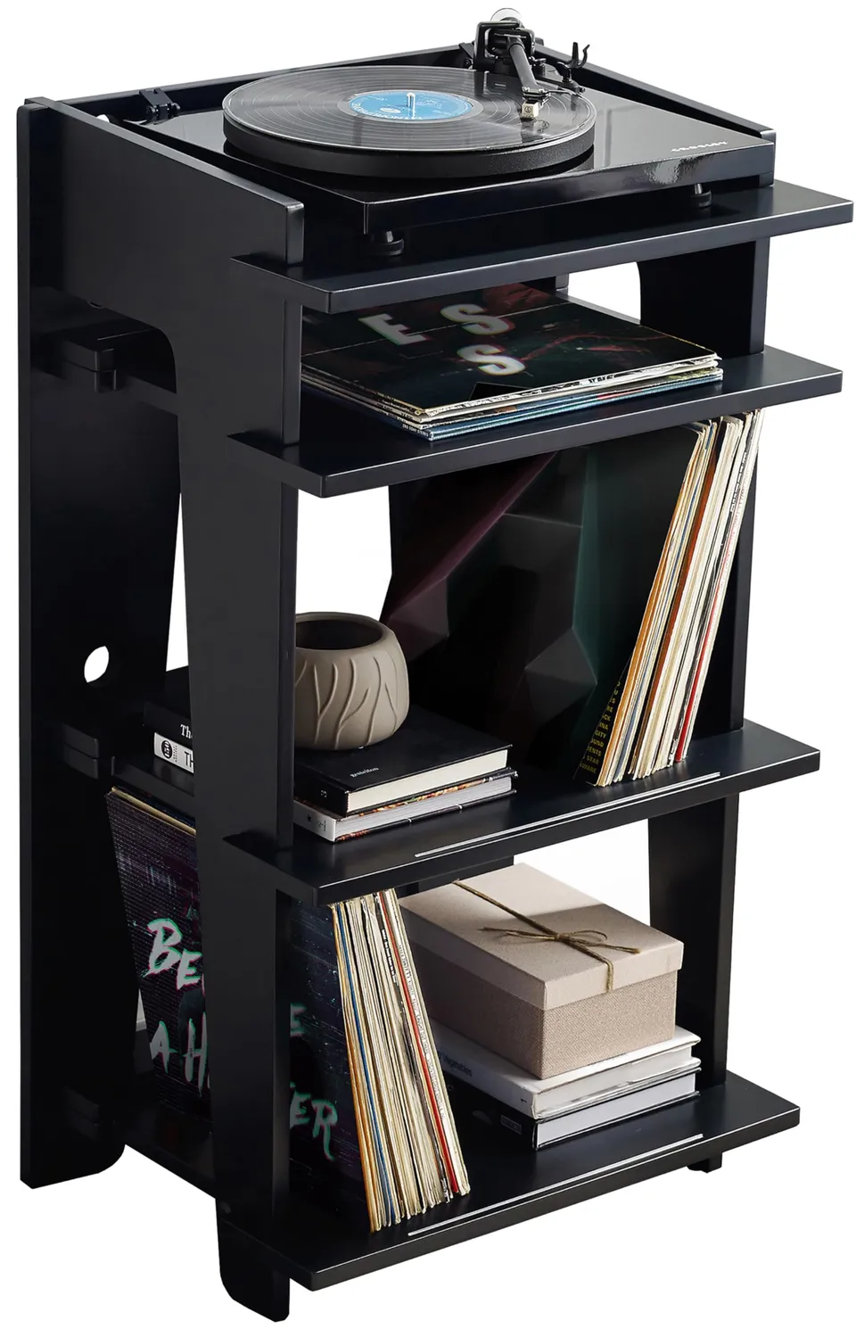 crosley-soho-meuble-platine-vinyle-noir-200-disques image 1