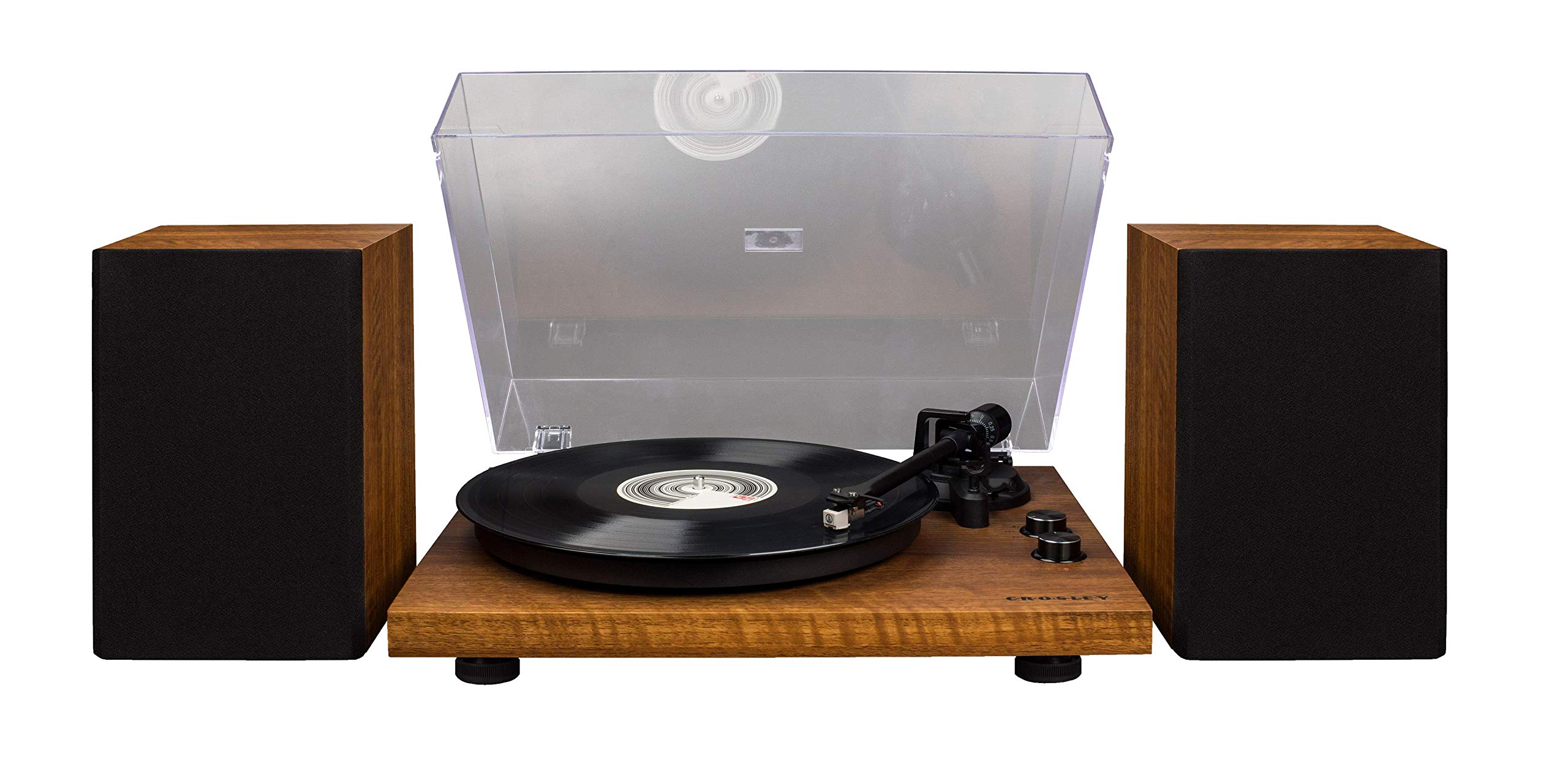 crosley-c62-platine-vinyle-bluetooth-noyer-avec-enceintes image 1