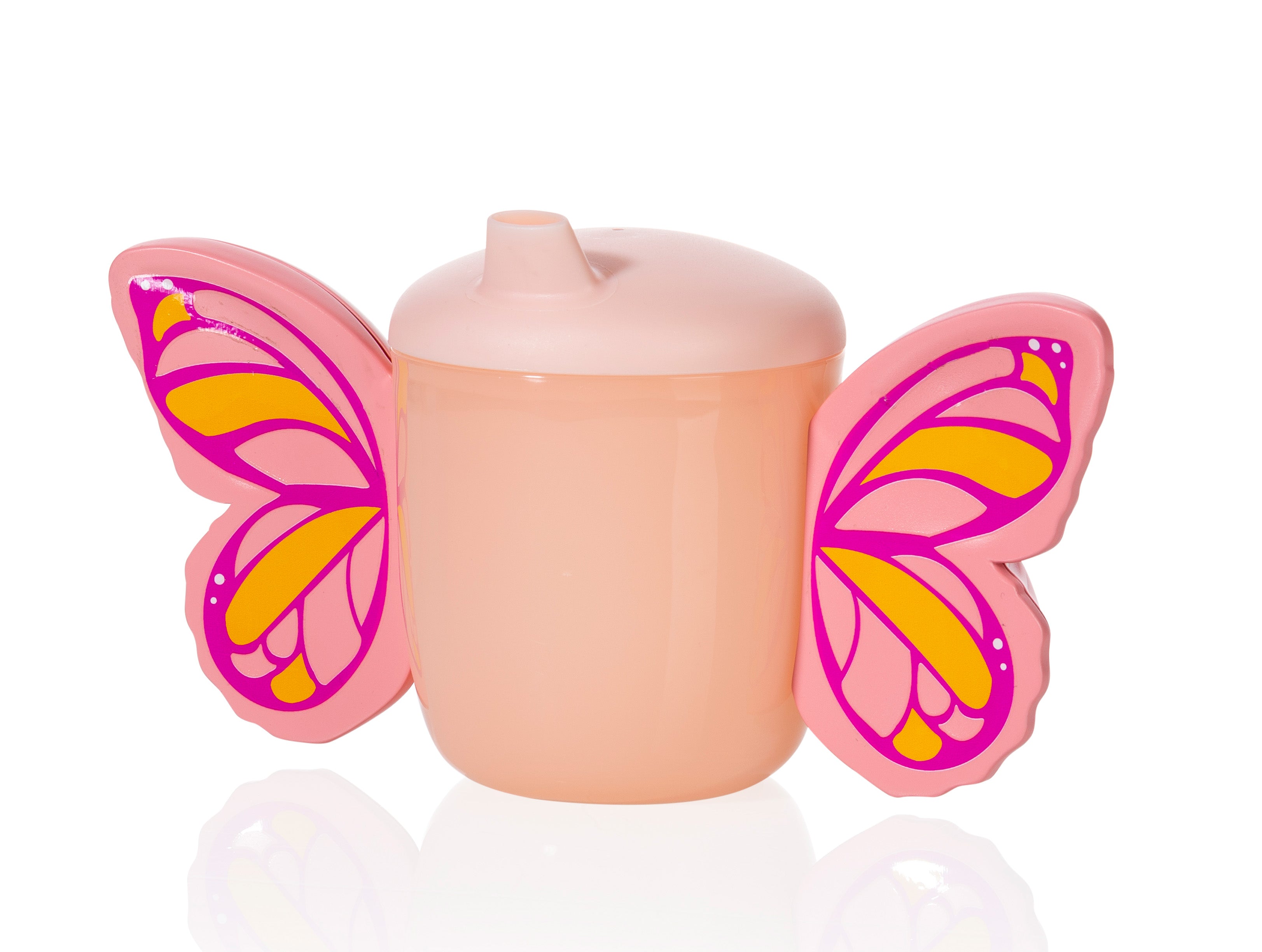bitten-kids-butterfly-sippy-cup-tasse-bec-papillon-rose image 2