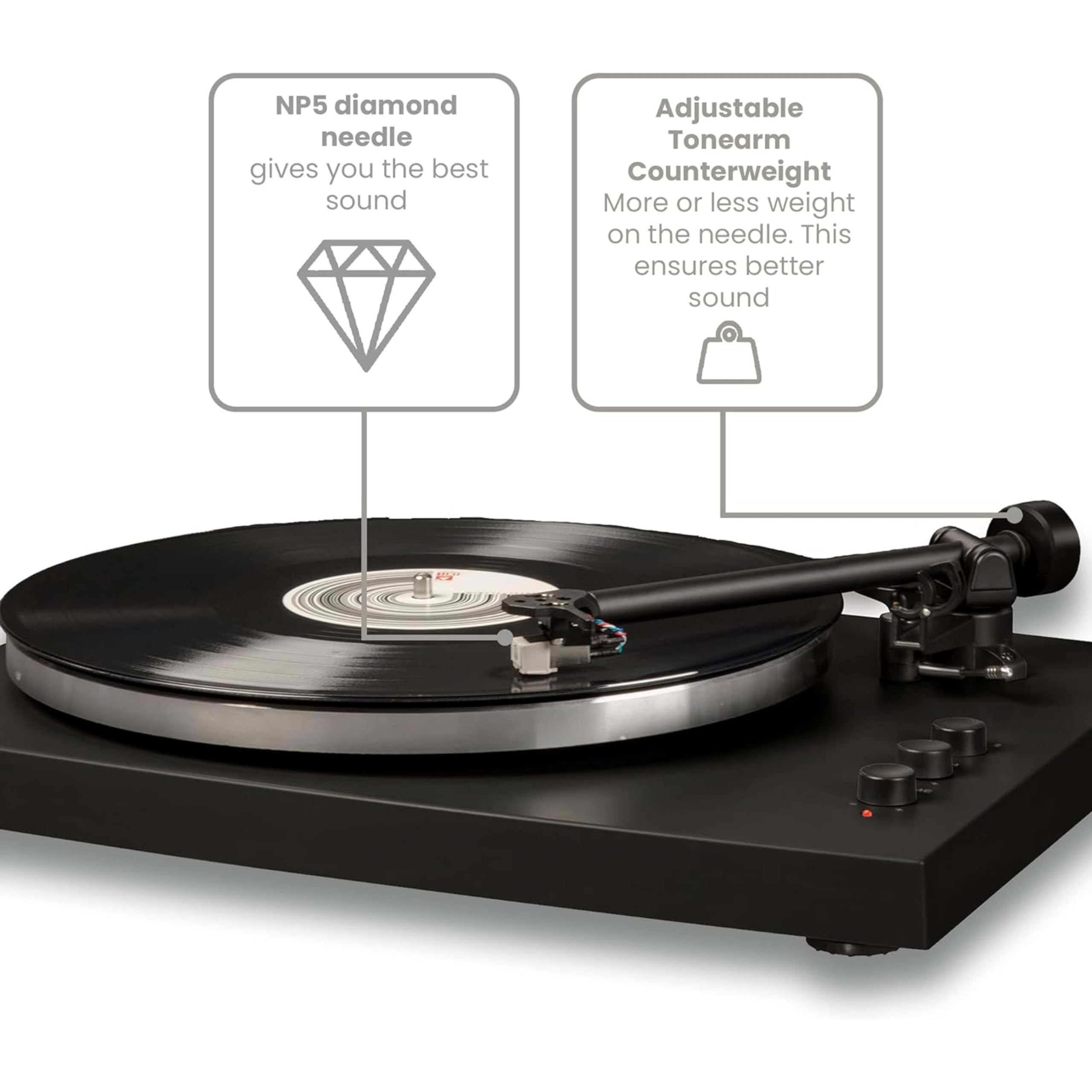 crosley-t150-platine-vinyle-bluetooth-noire-enceintes-30w image 7