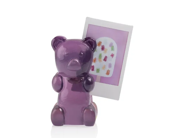bitten-kids-porte-photo-magn-tique-candy-bear-violet image 1