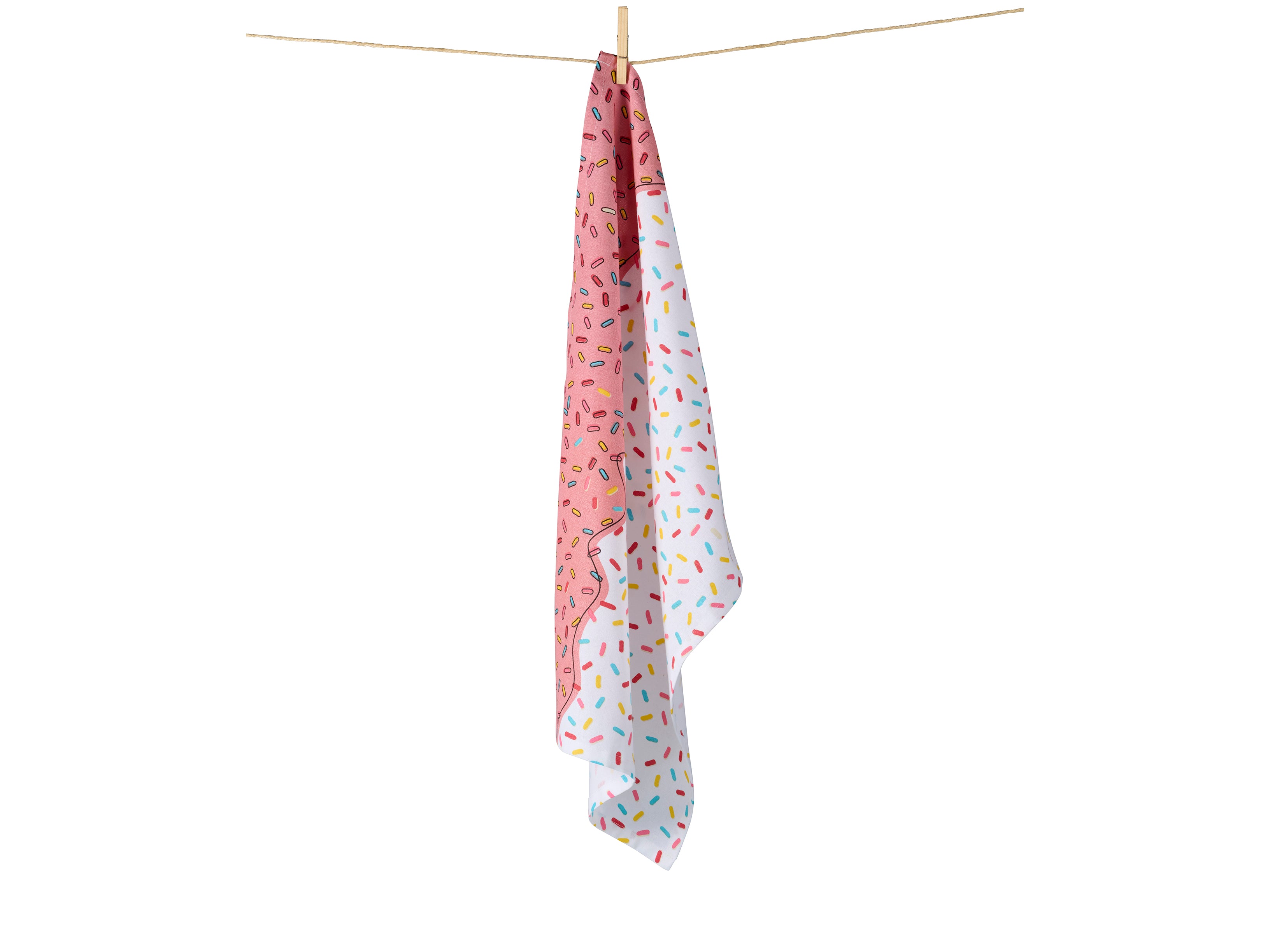 bitten-tableware-donut-tea-towel-torchon-coton image 2
