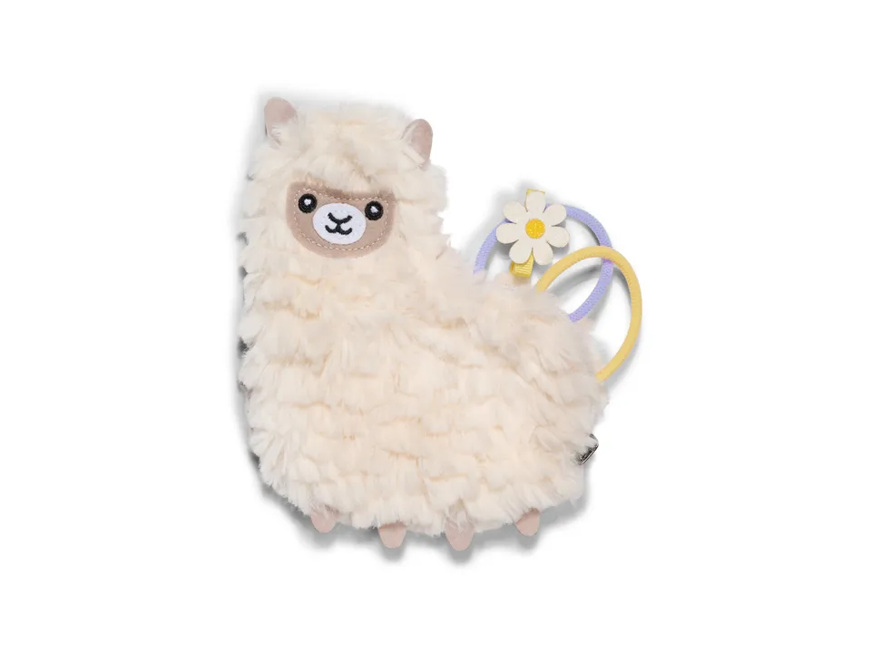 bitten-kids-fluffy-llama-pocket-pouch-pochette-lama image 1