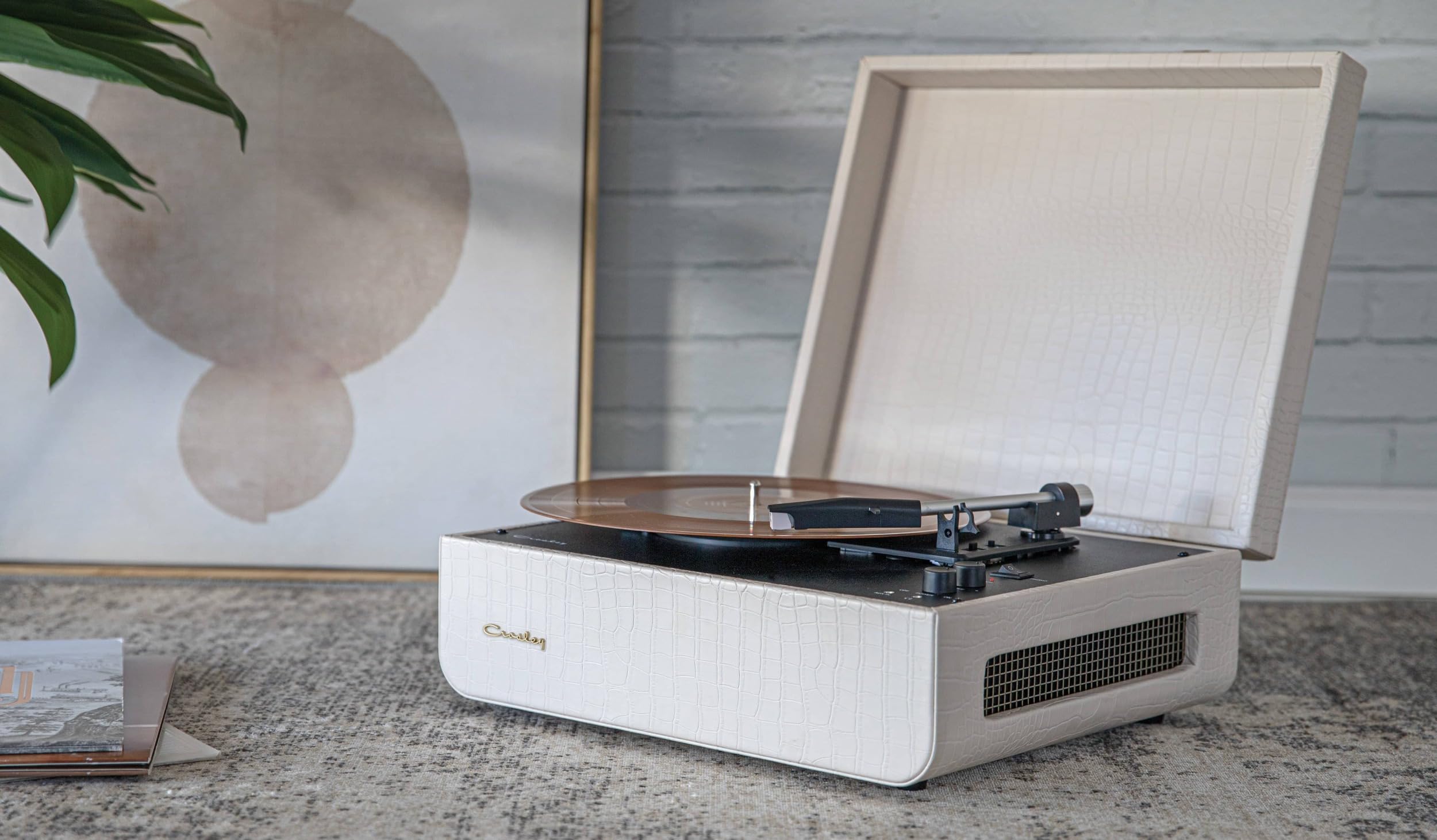 crosley-mercury-platine-vinyle-bluetooth-ivoire-3-vitesses image 2