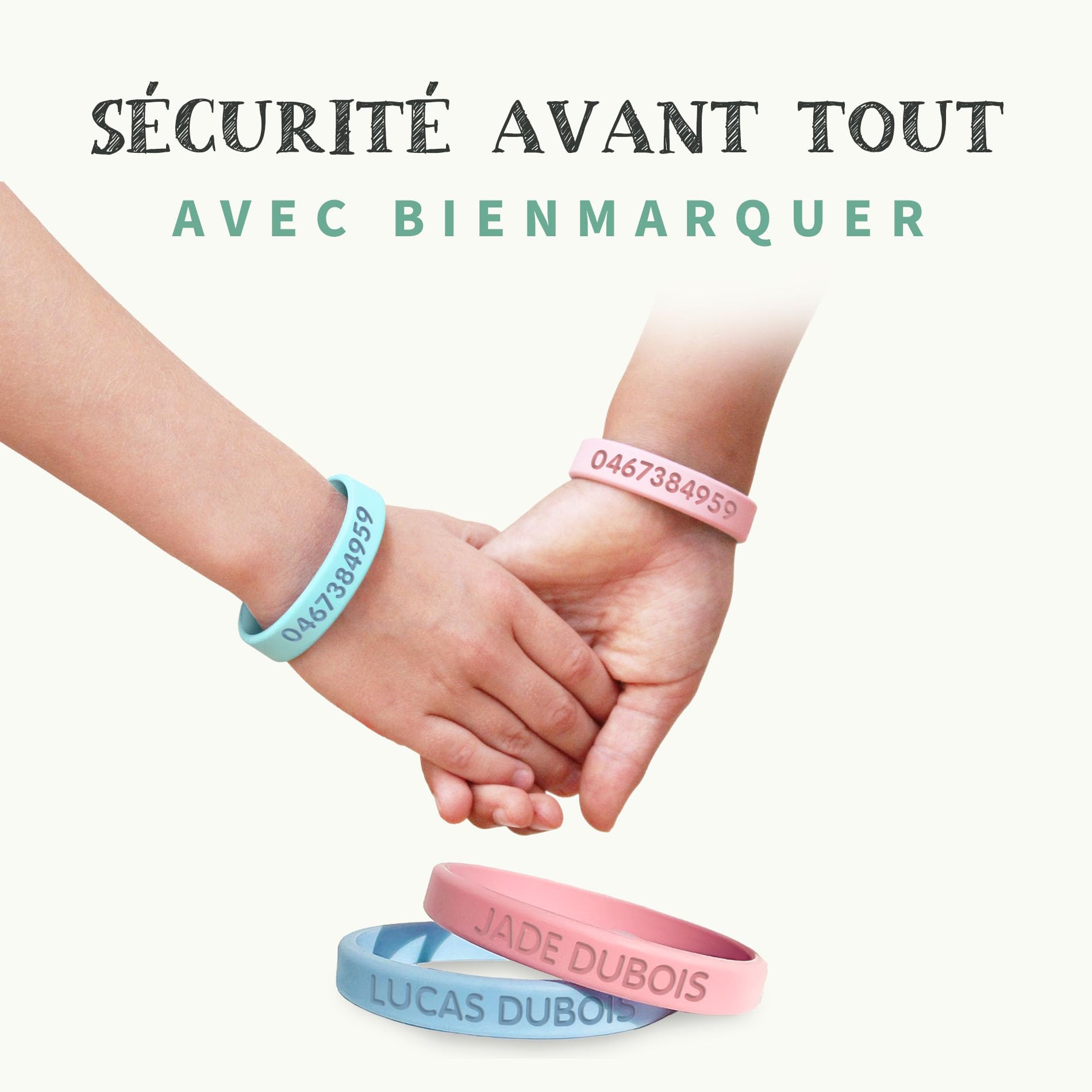 bienmarquer-s-curit-pack-2-bracelets-sos-enfant-silicone-grav image 6