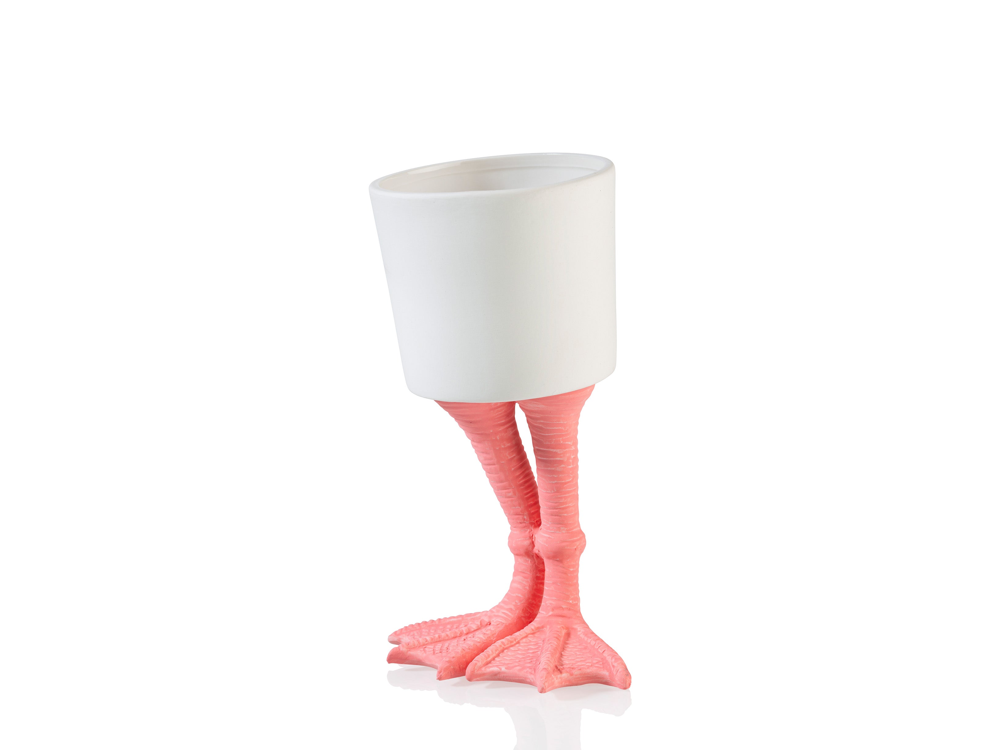 bitten-flamingo-feet-planter-large-cache-pot-flamant-porcelaine image 4