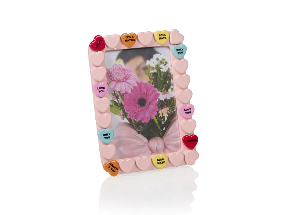 bitten-sweet-heart-cadre-photo-rose-bonbons-photo-10x15 image 1