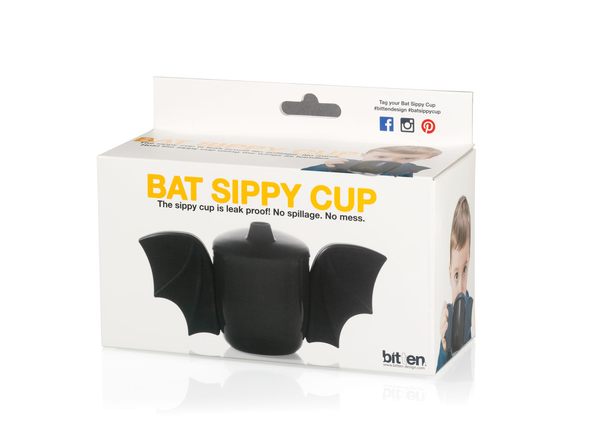 bitten-kids-bat-tasse-bec-noire-225-ml-anti-fuite image 2