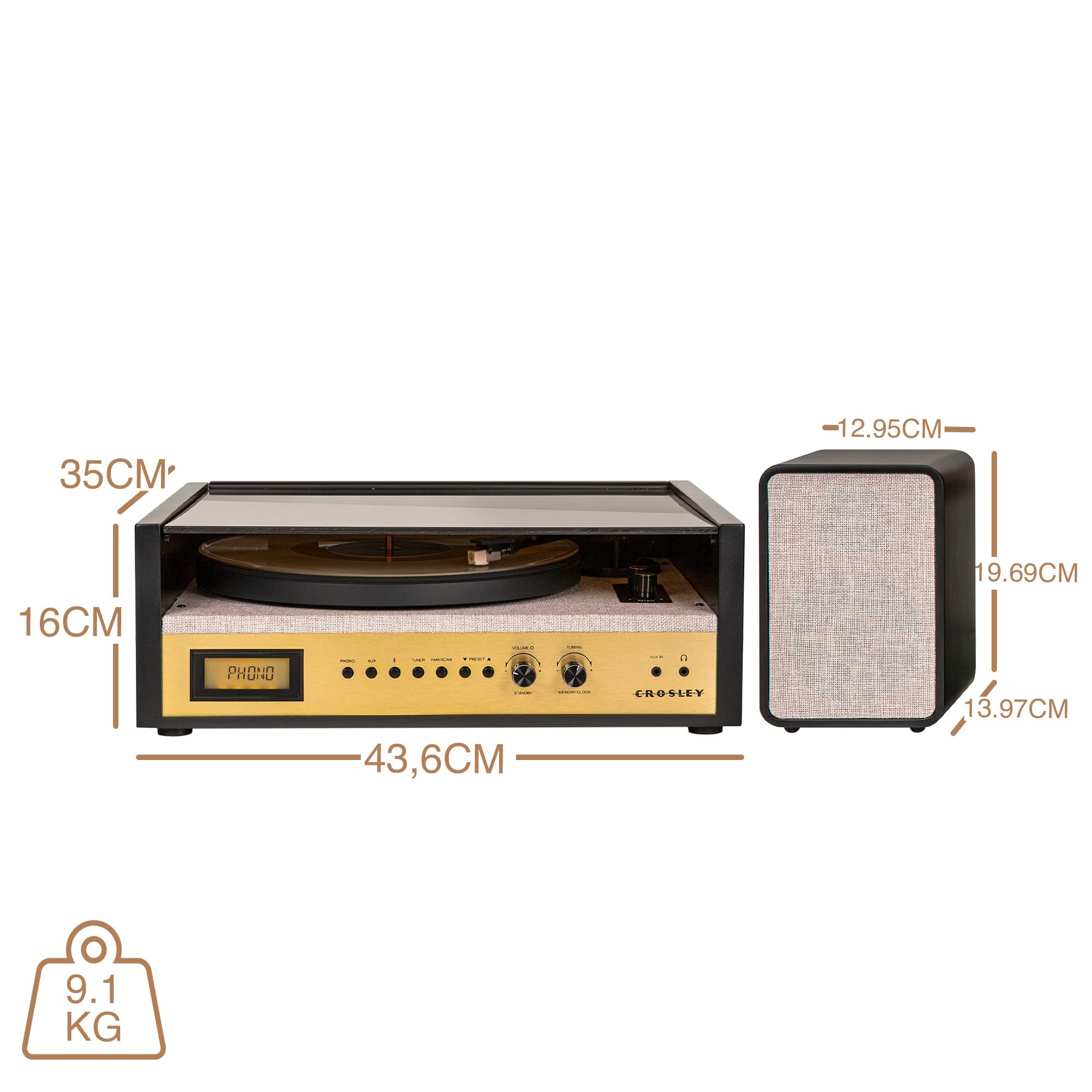crosley-coda-platine-vinyle-bluetooth-noir-2-haut-parleurs image 5