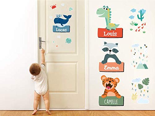 bienmarquer-stickers-d-co-porte-tigre-pr-nom-chambre-enfant image 2