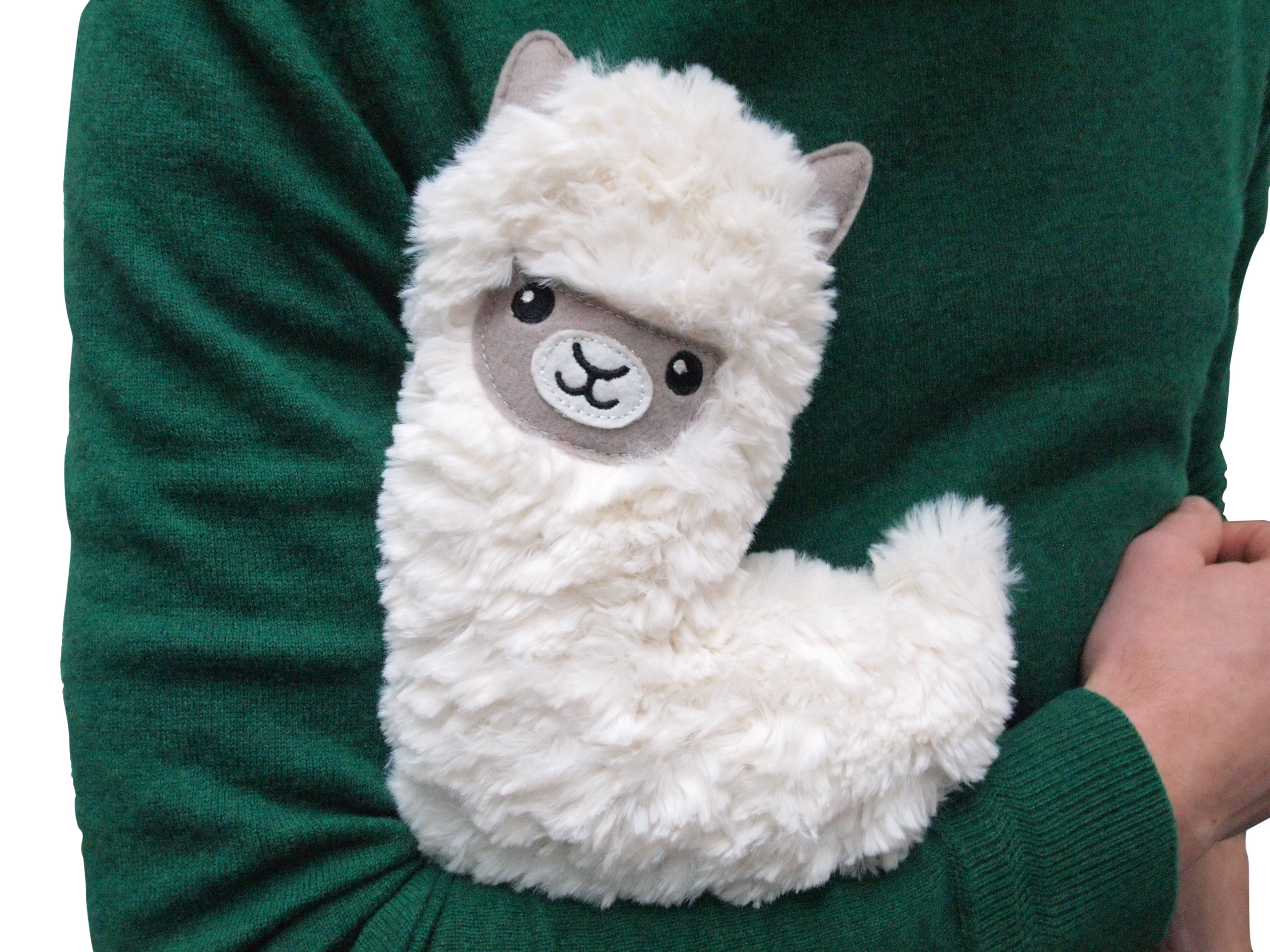 bitten-huggables-fluffy-llama-peluche-chauffante-lavande image 2