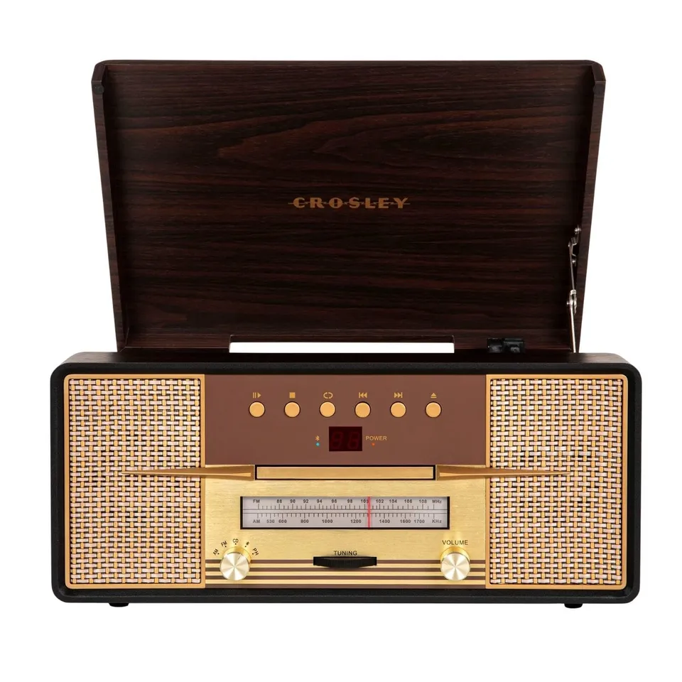crosley-rhapsody-platine-vinyle-acajou-3-vitesses image 1