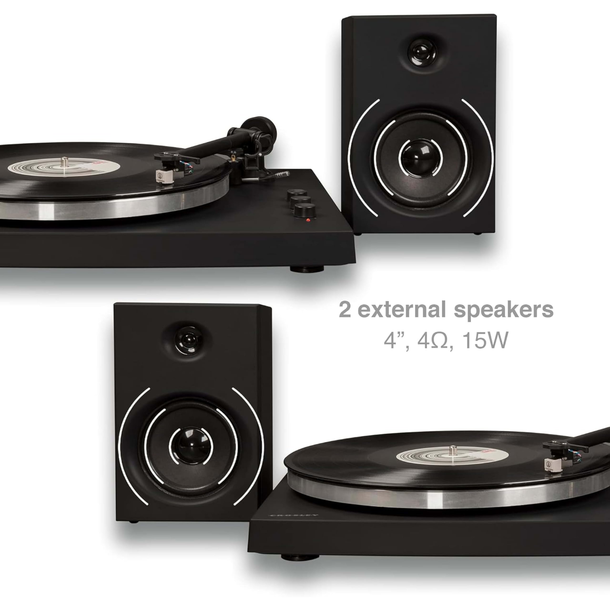 crosley-t150-platine-vinyle-bluetooth-noire-enceintes-30w image 6