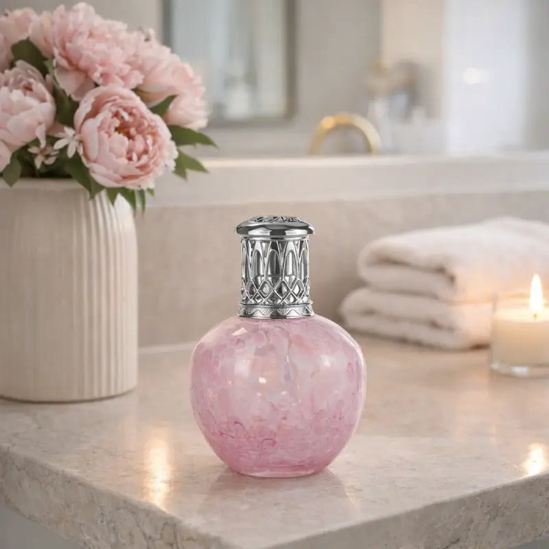 ashleigh-burwood-tsarina-lampe-parfum-e-verre-rose-marbr image 2