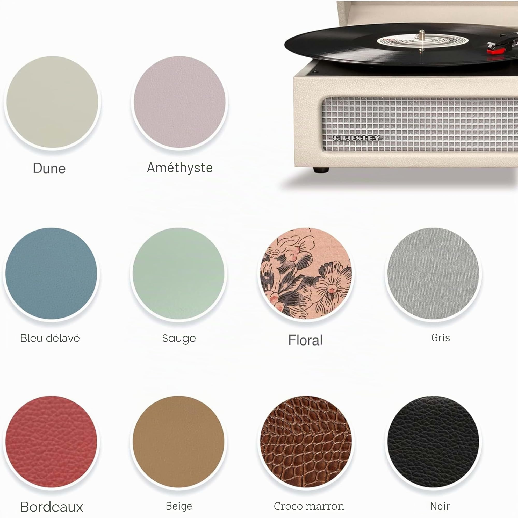 crosley-voyager-tourne-disque-valise-bluetooth-noir-3-vitesses image 8