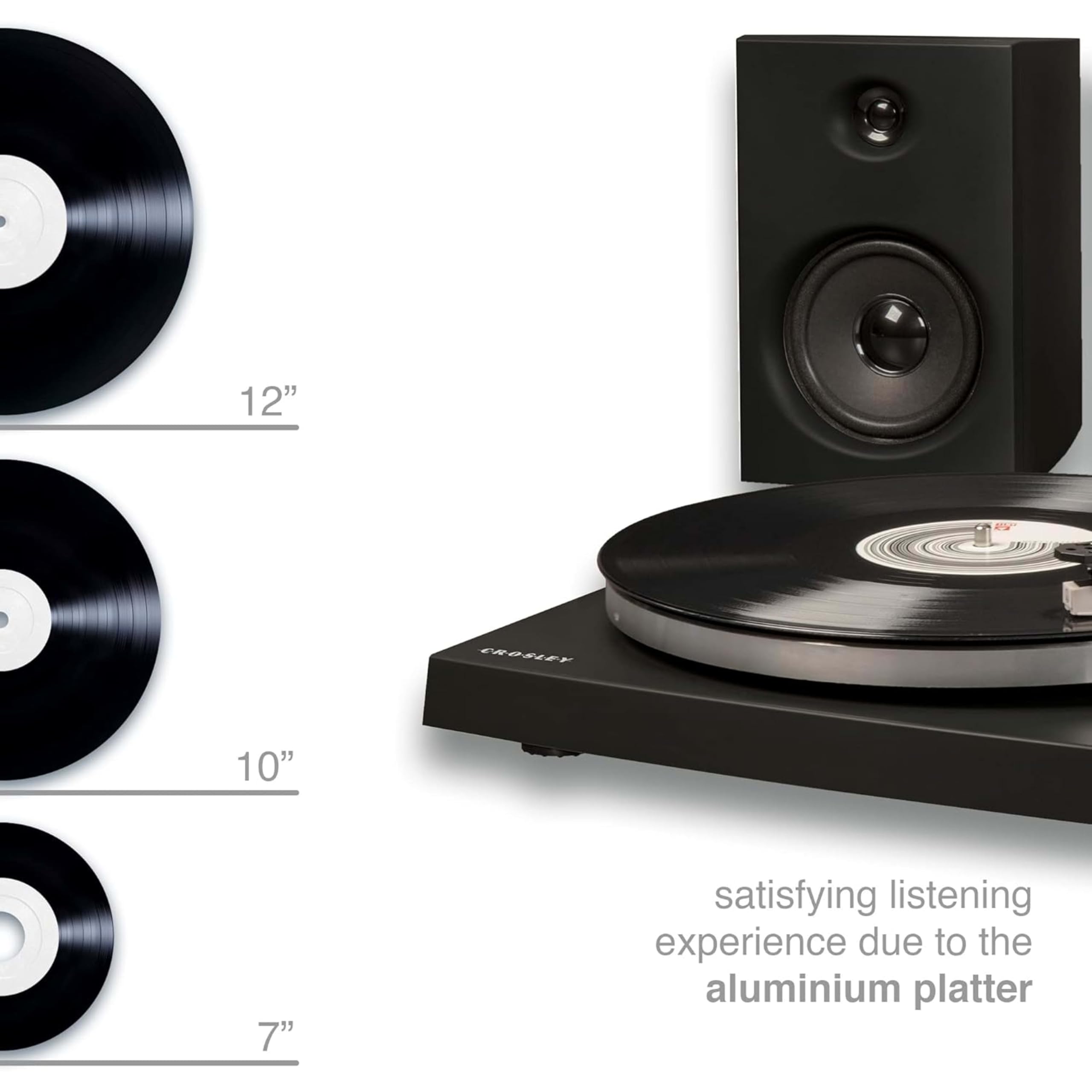 crosley-t150-platine-vinyle-bluetooth-noire-enceintes-30w image 3