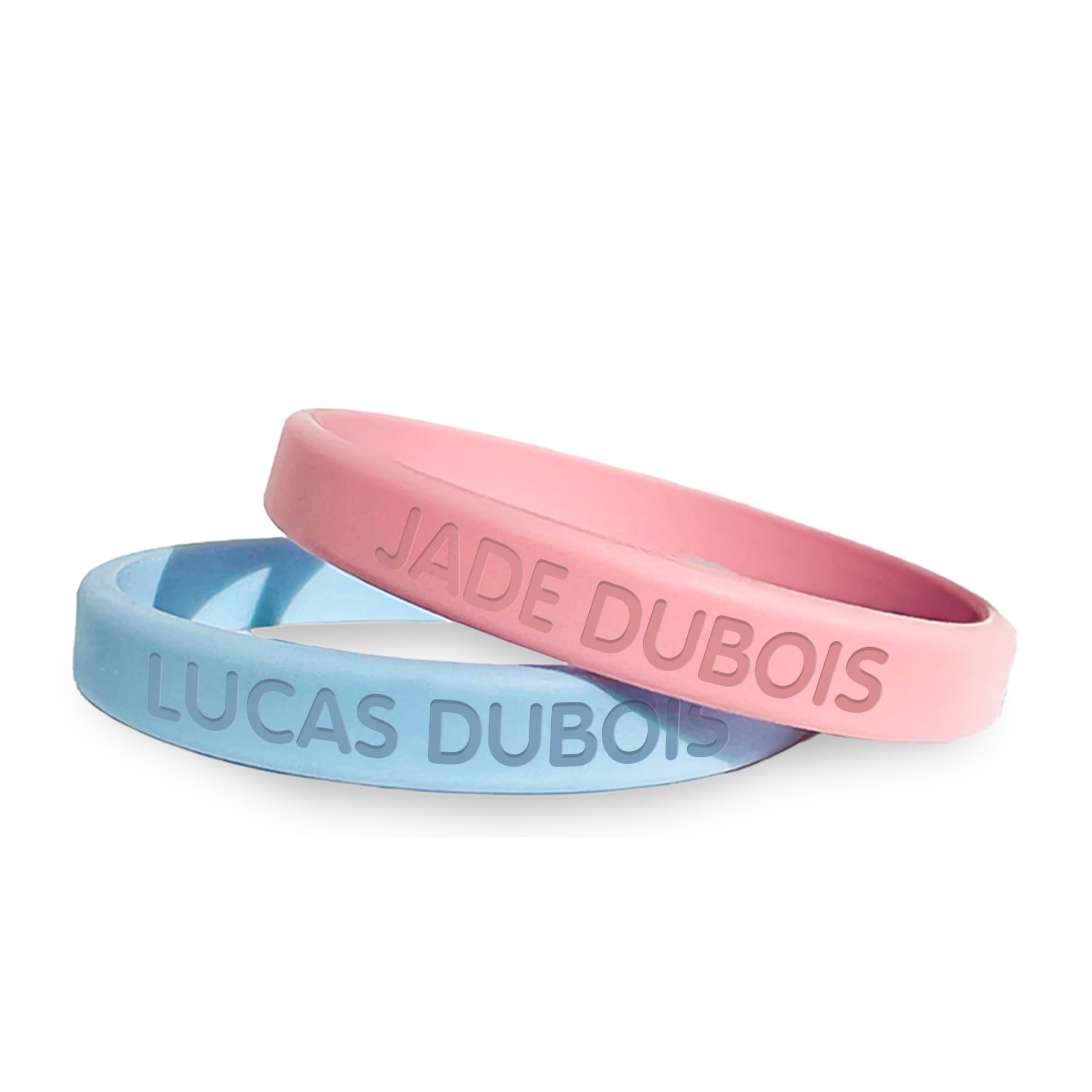 bienmarquer-s-curit-pack-2-bracelets-sos-enfant-silicone-grav image 1