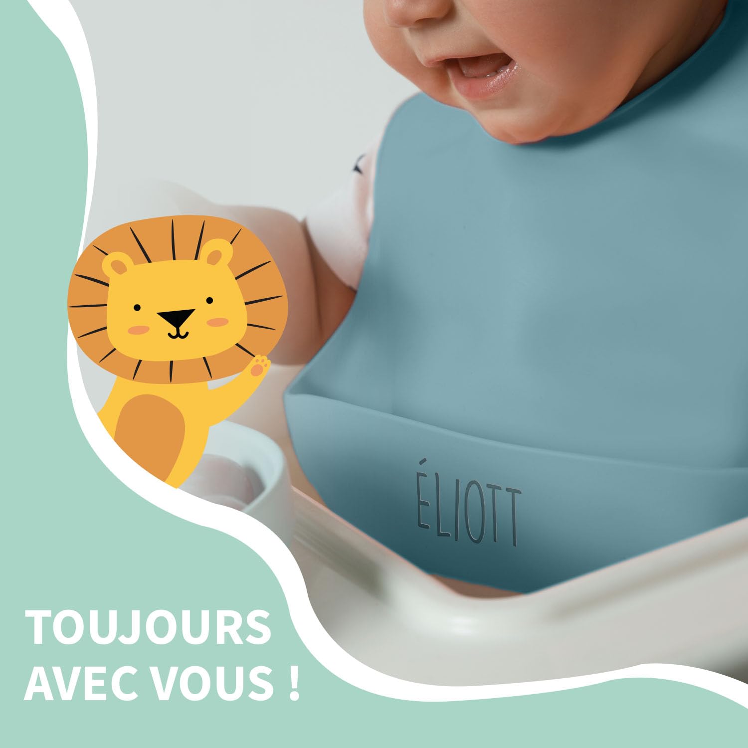 bienmarquer-b-b-bavoir-silicone-bleu-fonc-personnalis image 6