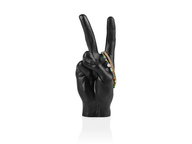 bitten-home-peace-sculpture-noire-20-cm-d-co-zen image 1