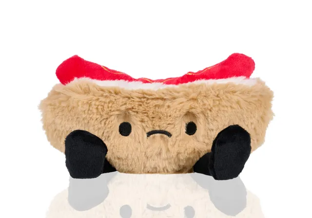 bitten-heatable-grouchy-hot-dog-bouillotte-peluche-lavande image 1