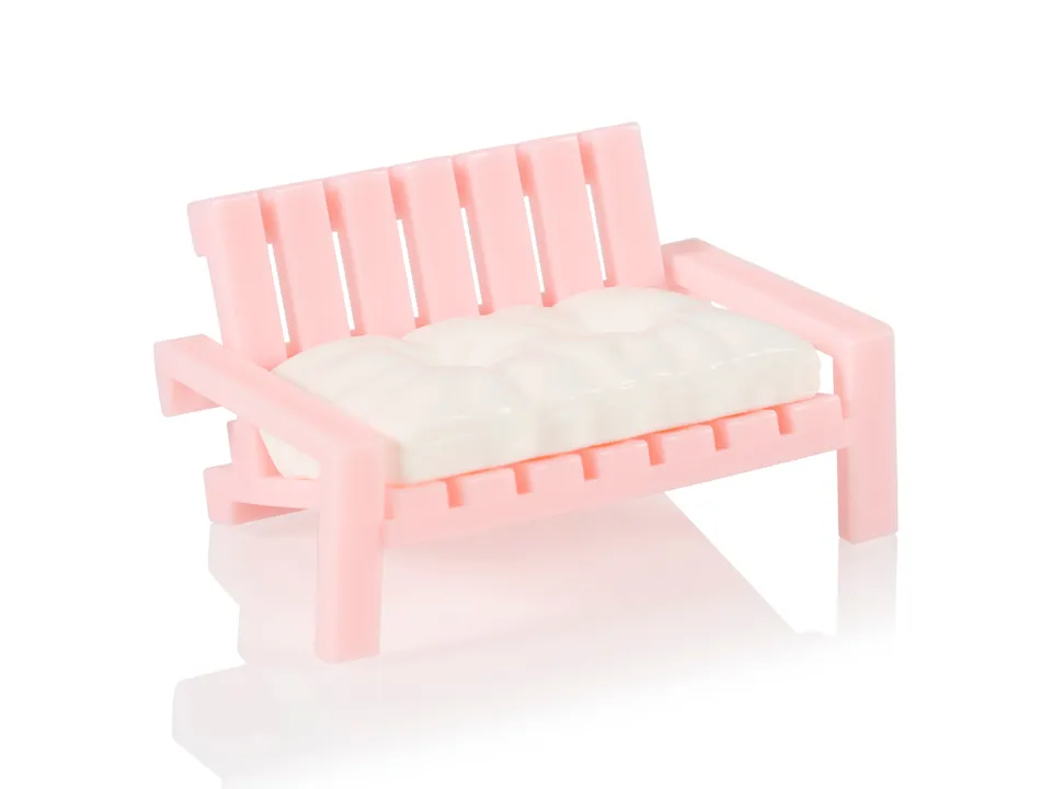 bitten-home-soapy-bench-porte-savon-banc-rose-coquillage image 1
