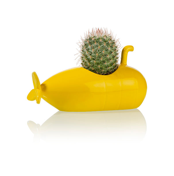 bitten-submarine-pot-plante-jaune-petit-c-ramique image 2