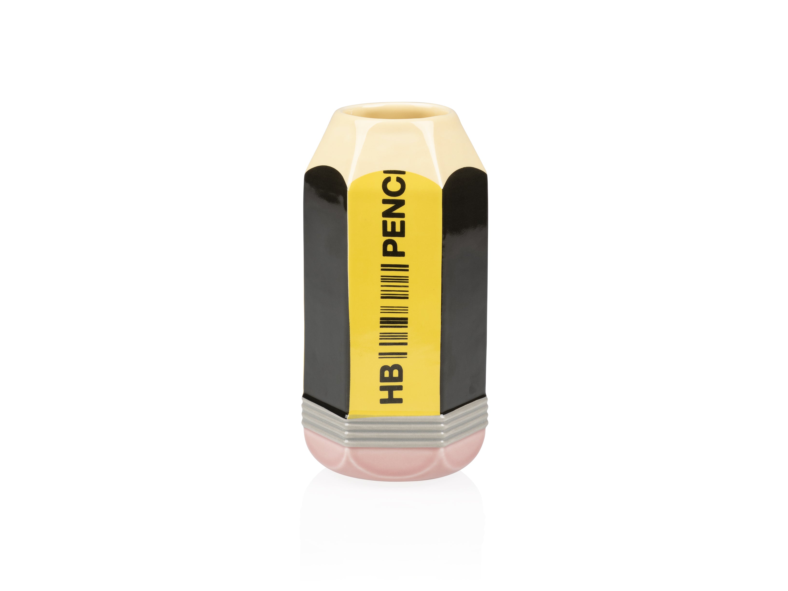 bitten-pencil-vase-crayon-c-ramique-jaune-hb-18-cm image 4