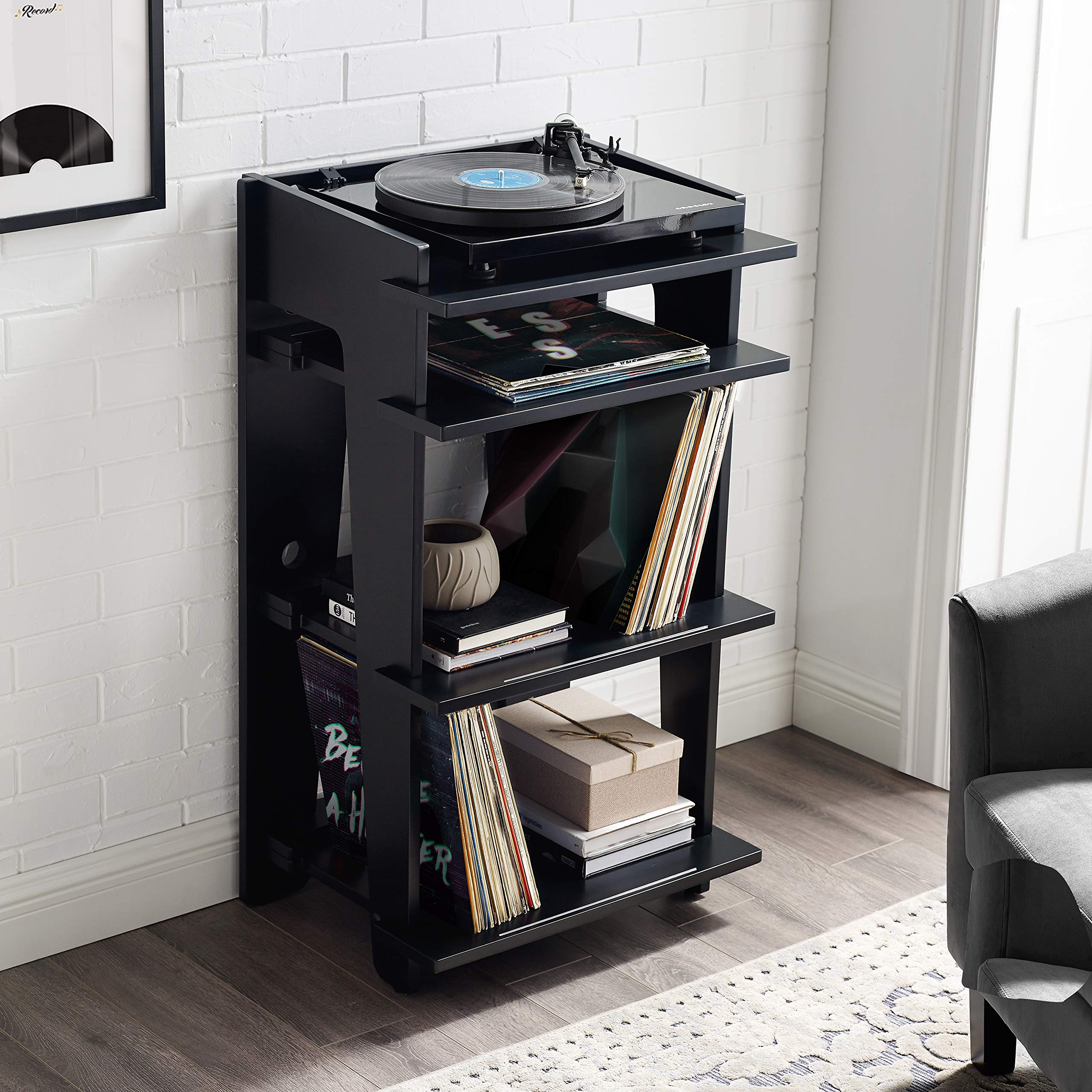crosley-soho-meuble-platine-vinyle-noir-200-disques image 6