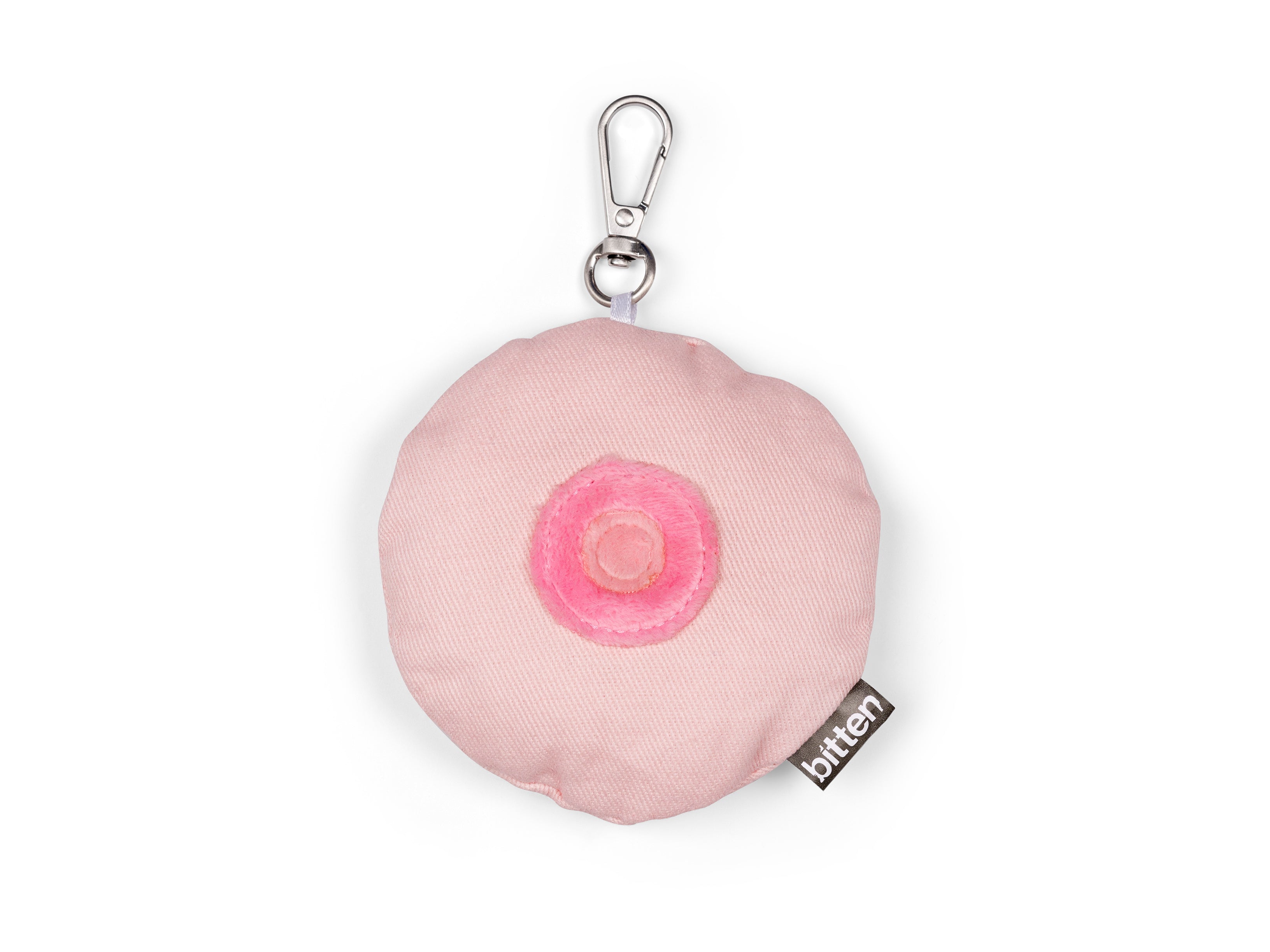 bitten-keyfriend-pink-boob-porte-cles-peluche-rose image 1