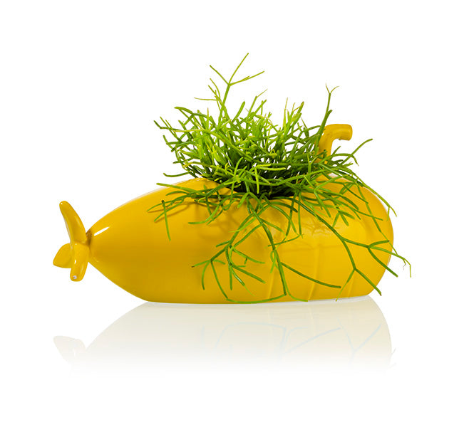 bitten-submarine-cache-pot-sous-marin-jaune-c-ramique image 2