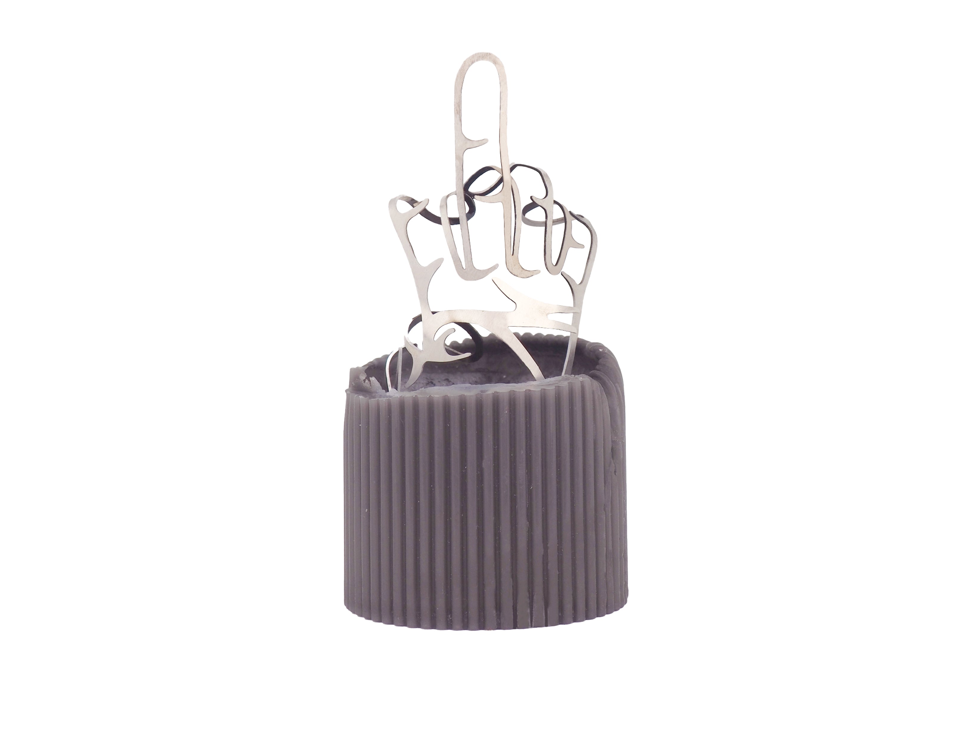 bitten-home-hidden-finger-bougie-doigt-blanche-15-cm image 1