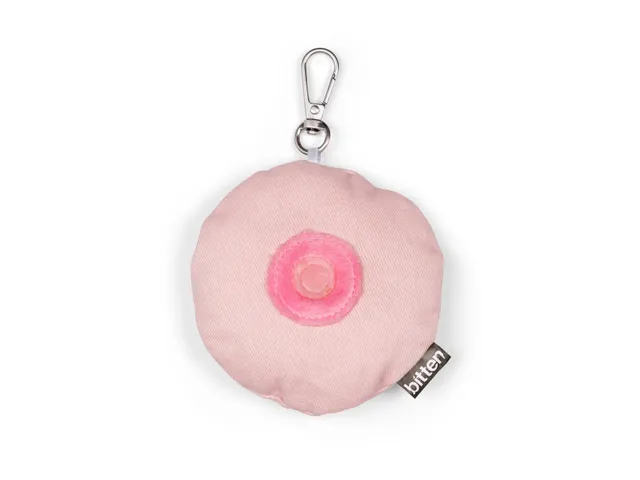 bitten-keyfriend-pink-boob-porte-cles-peluche-rose image 1