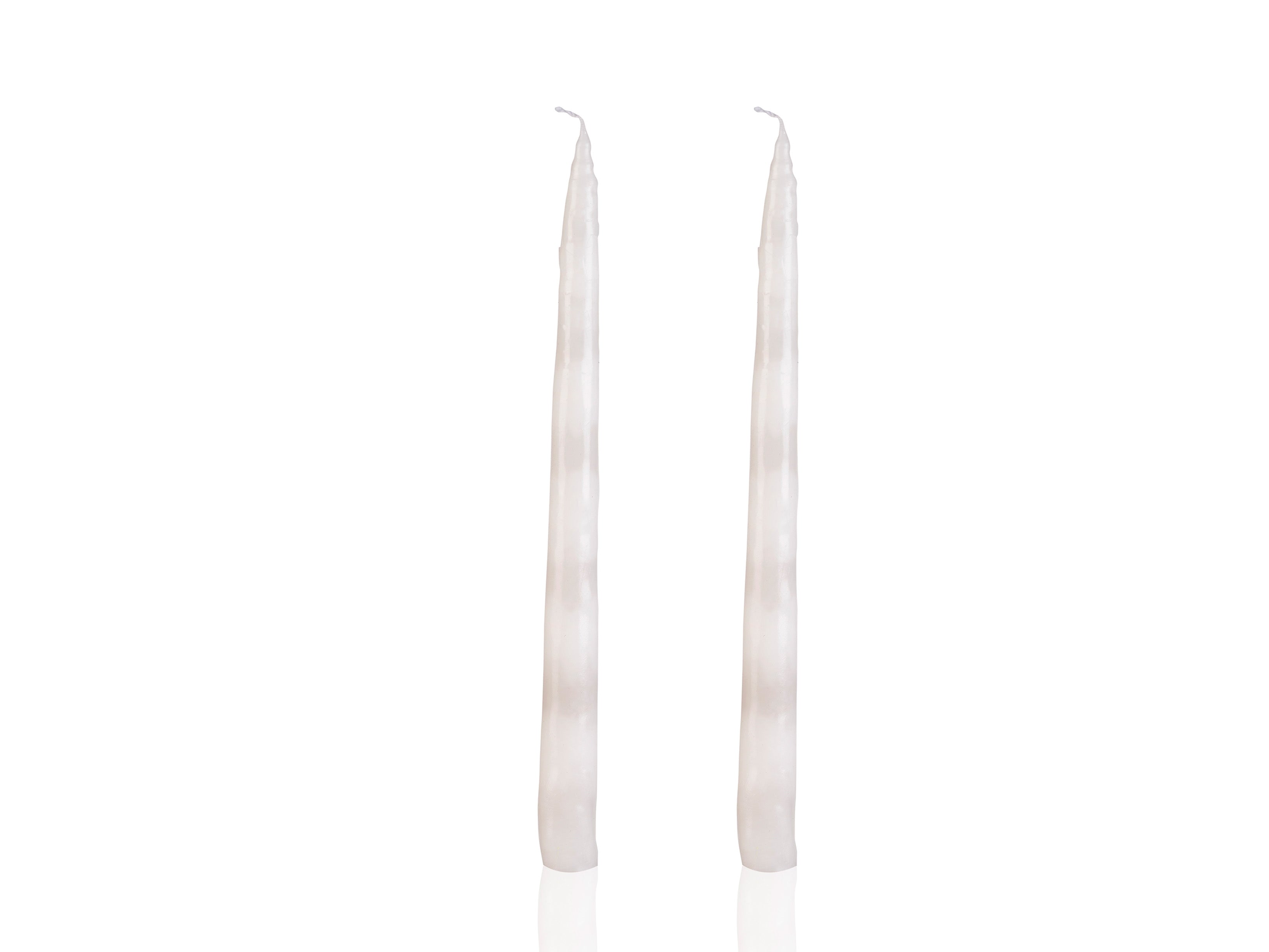 bitten-home-bougies-blanches-drip-lot-de-2-piliers-25-cm image 2