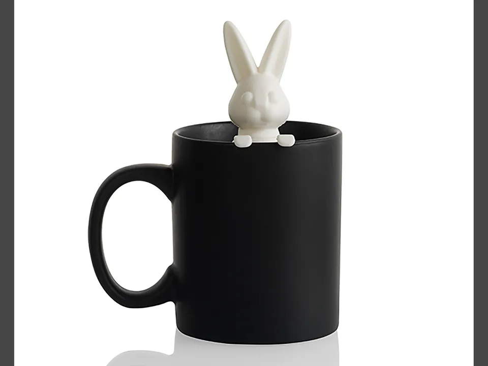 bitten-tableware-bunny-brewer-mug-infuseur-lapin-cr-me image 1