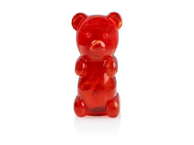 bitten-candy-bear-tirelire-ours-rouge-enfant-originale image 1
