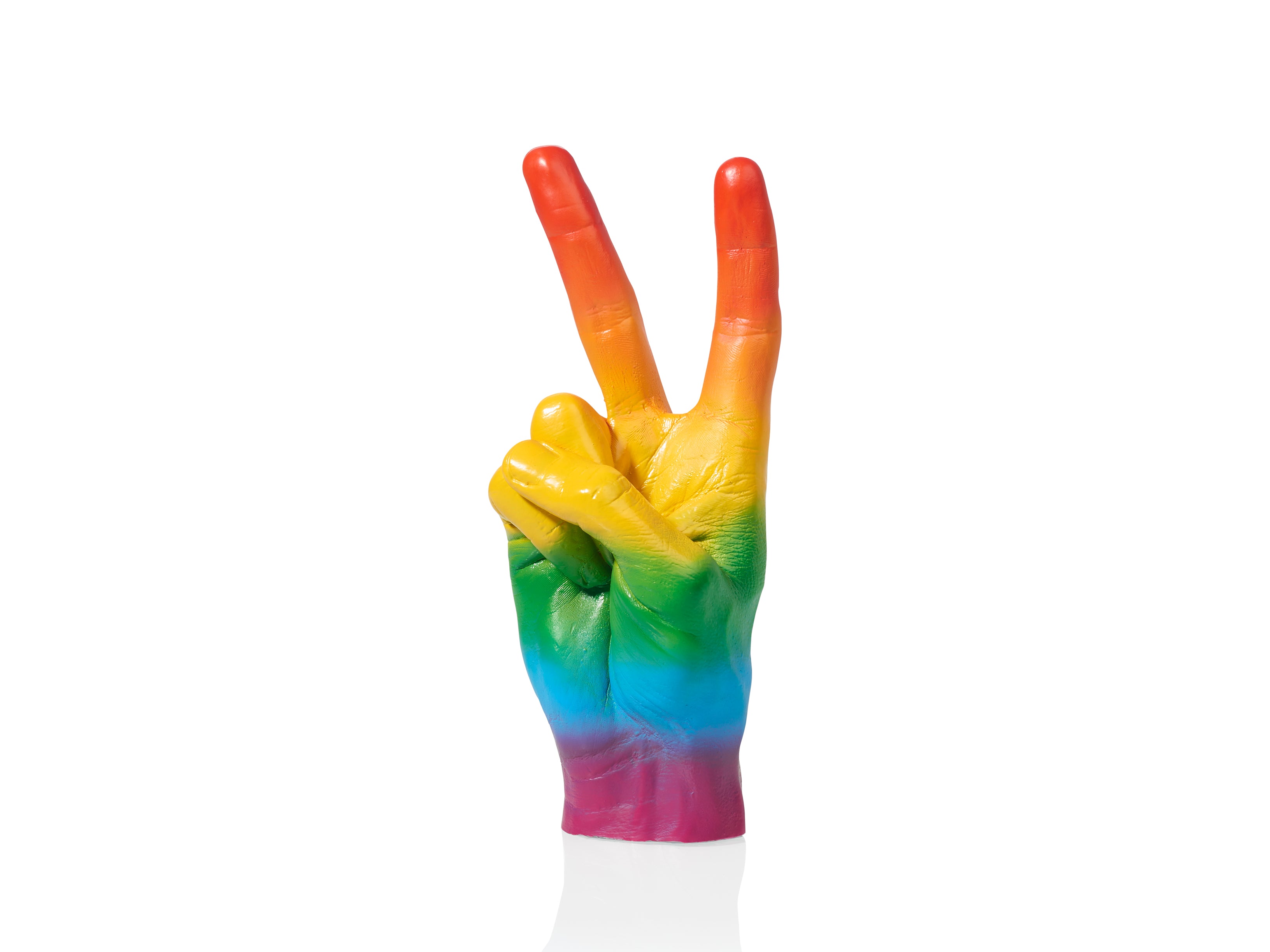 bitten-home-sculpture-peace-arc-en-ciel-noire-20-cm image 1
