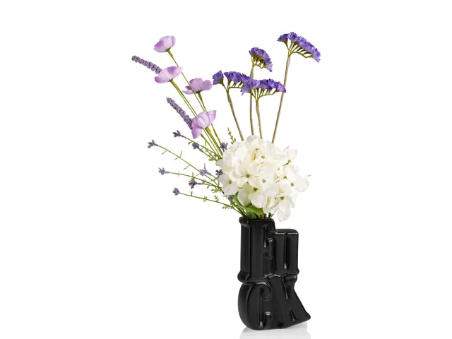 bitten-fuck-vase-vase-noir-mat-original image 1