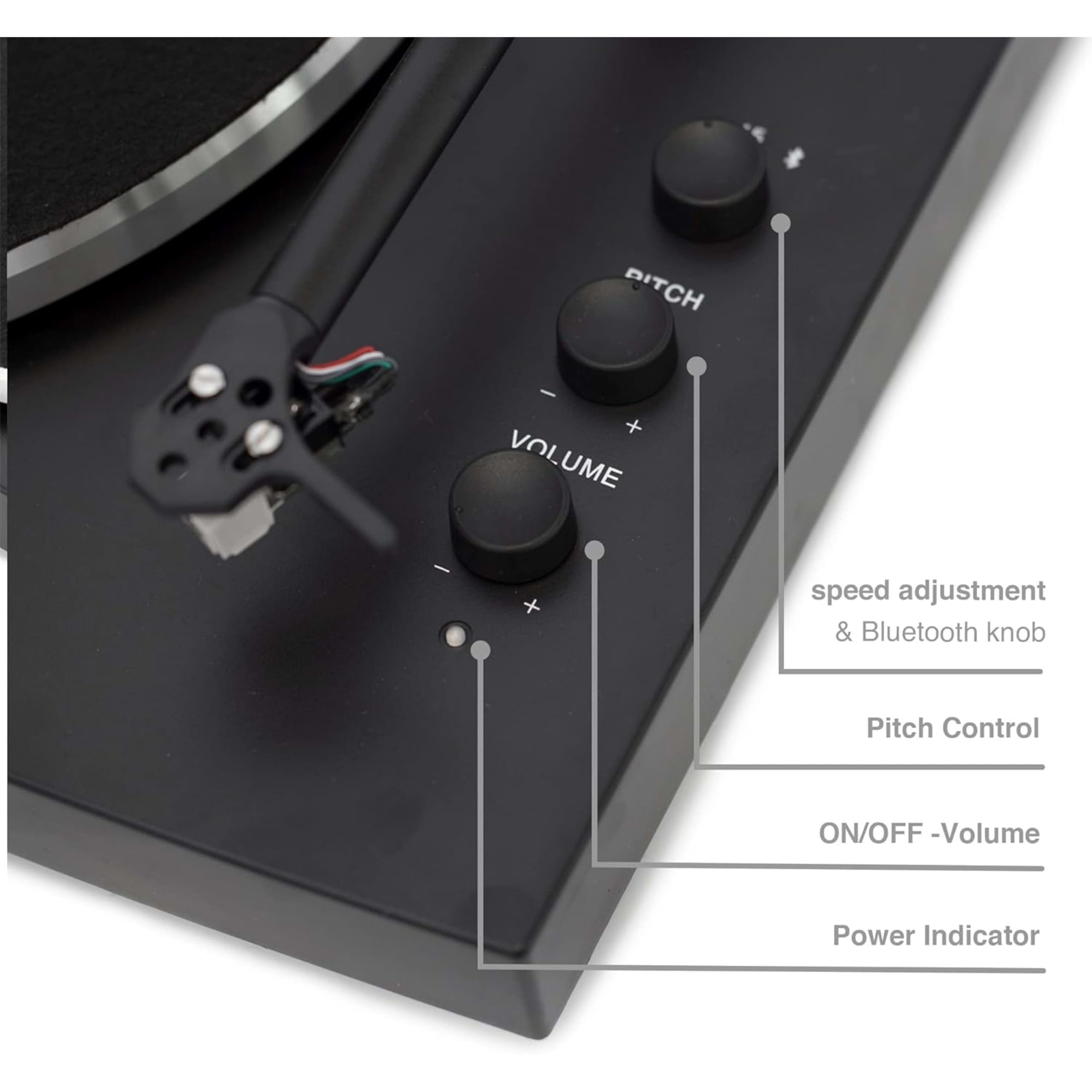 crosley-t150-platine-vinyle-bluetooth-noire-enceintes-30w image 5
