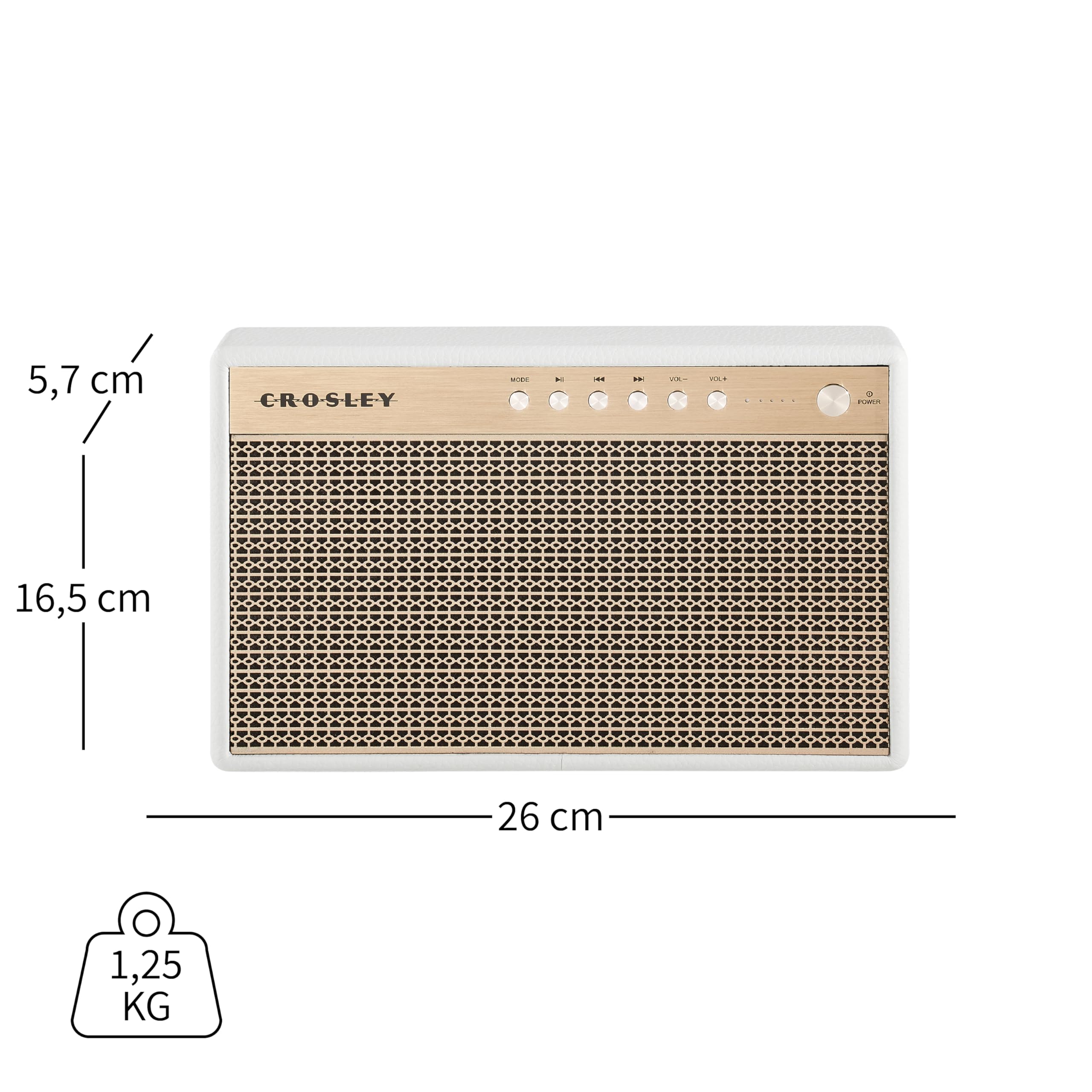 crosley-montero-haut-parleur-bluetooth-portable-20w-blanc image 5